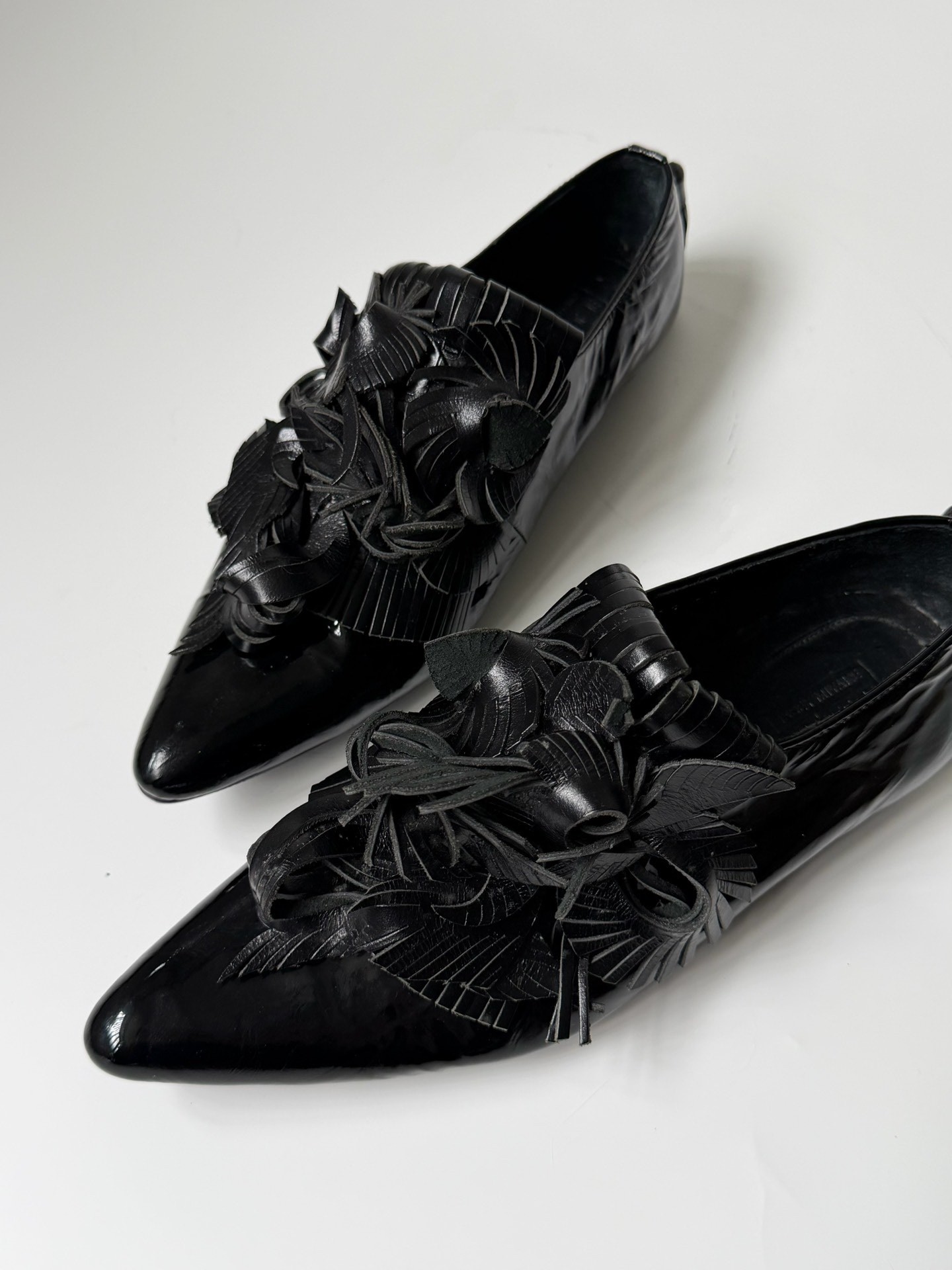 Issey Miyake Low Heel Patent Leather Shoes — front