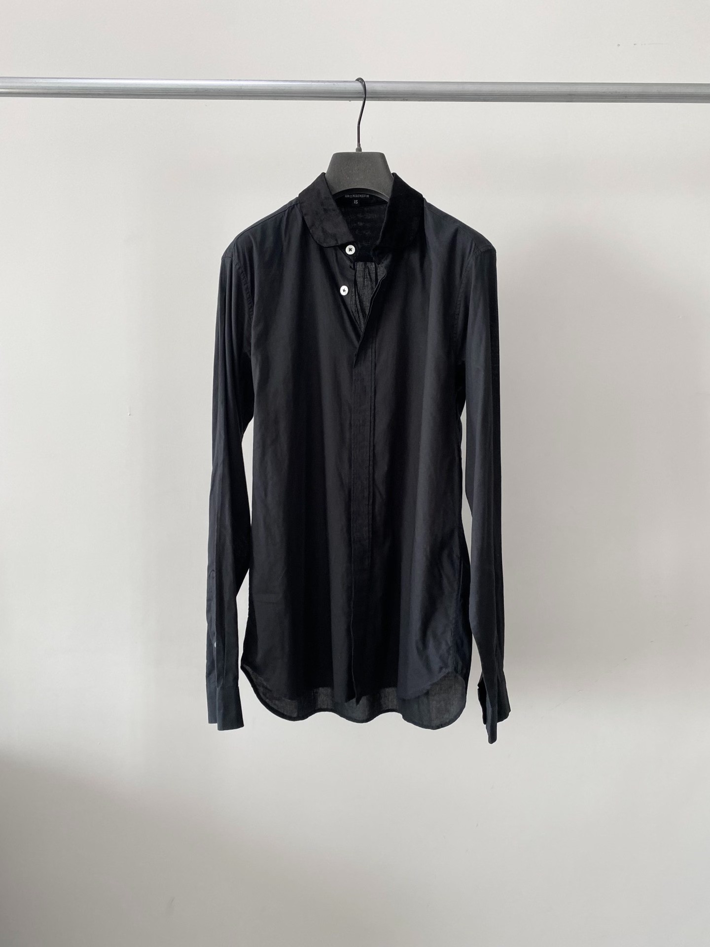 Ann Demeulemeester Black Long-Sleeve Shirt