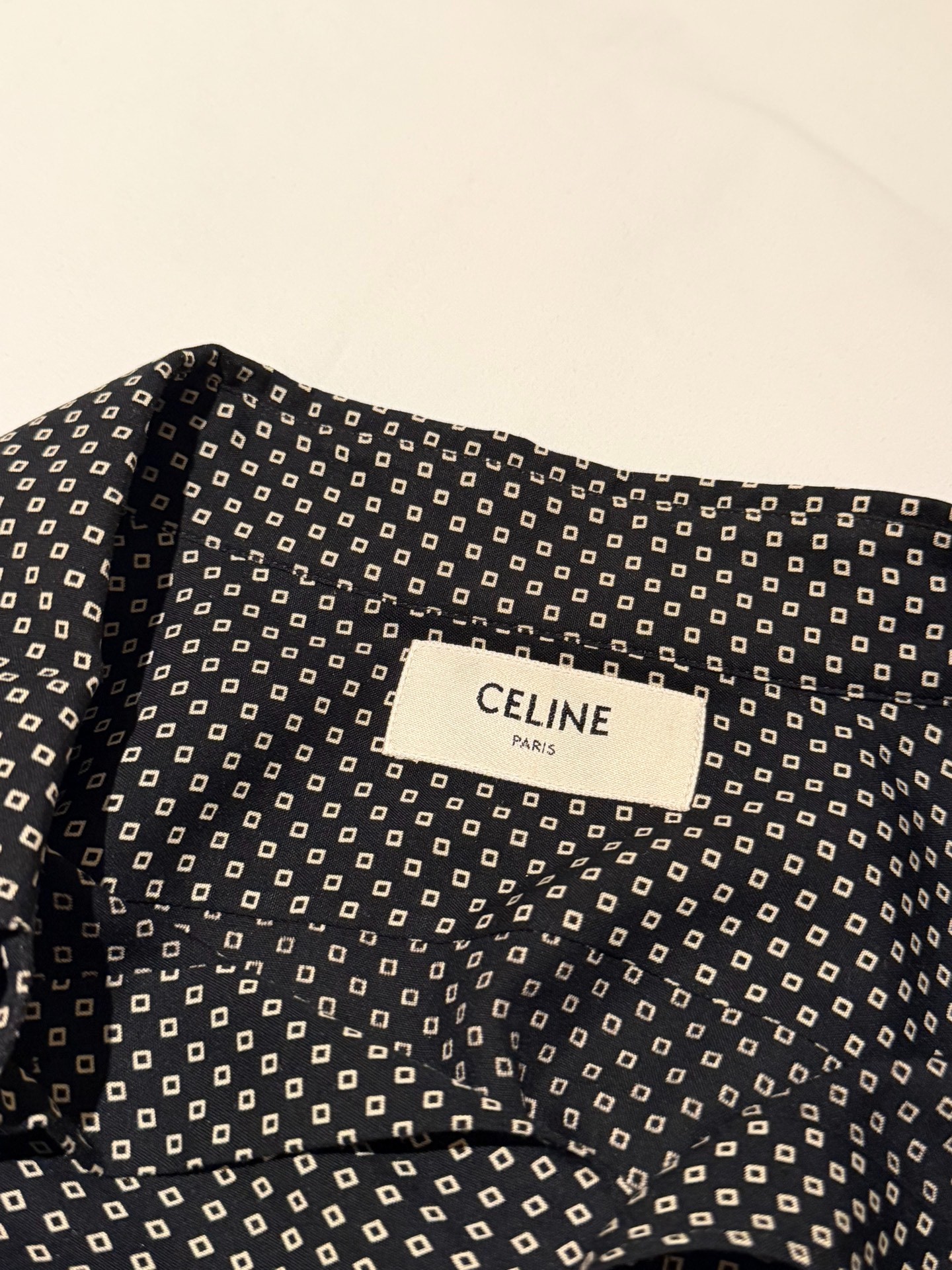Celine 20FW Pharmacist Collar Shirt — detail