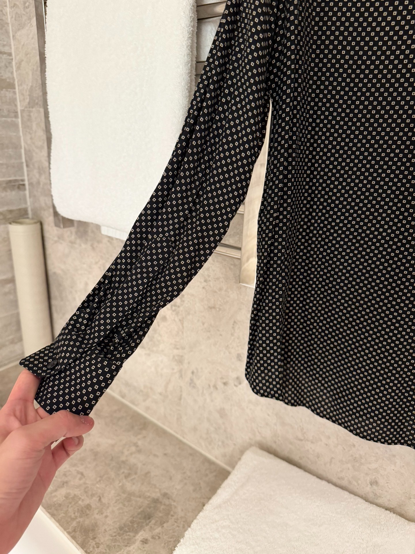 Celine 20FW Pharmacist Collar Shirt — label