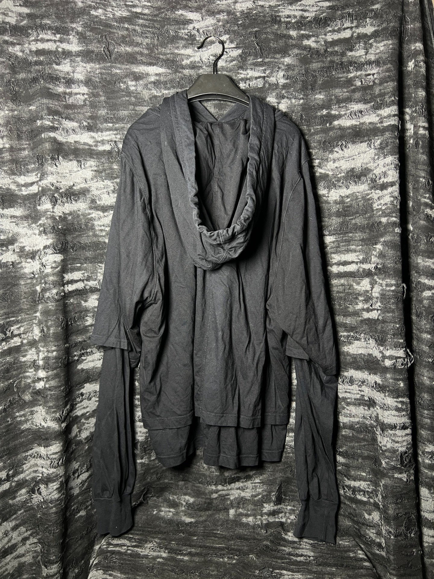 Rickowens 22FW Double-Layer Ghost Hoodie — detail