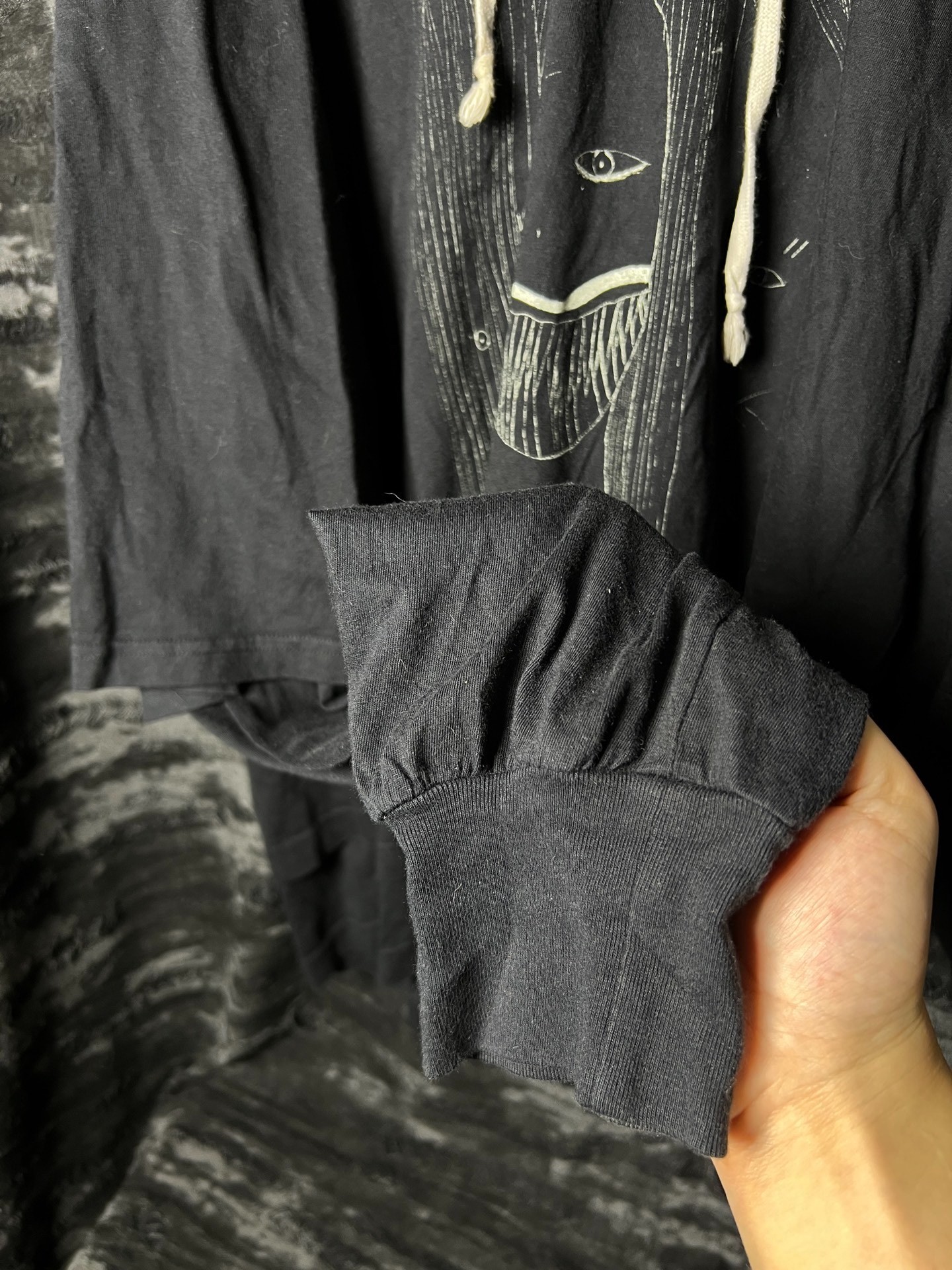 Rickowens 22FW Double-Layer Ghost Hoodie — back