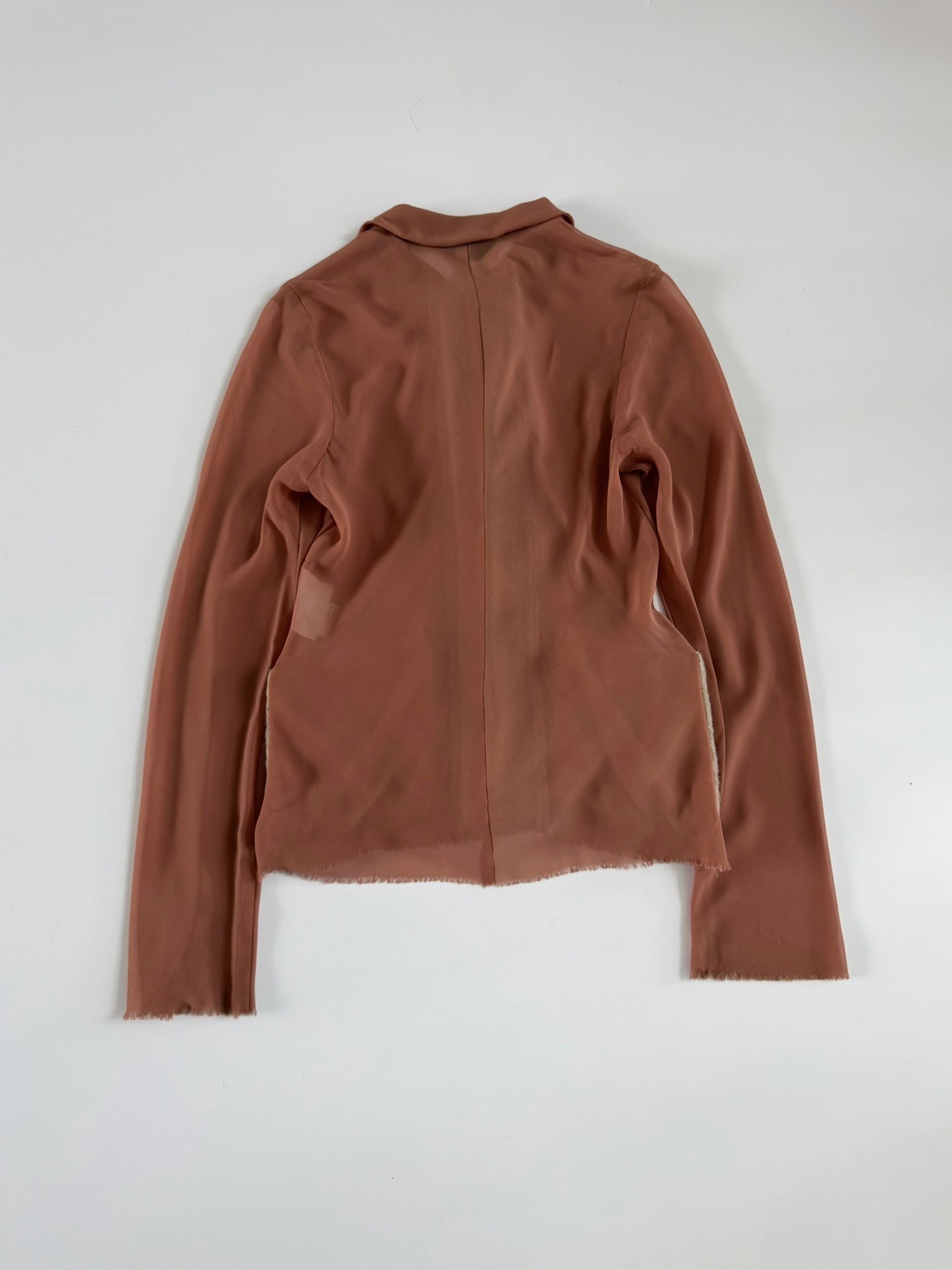 Comme des Garçons 1993 Wool Felt Collared Shirt — label
