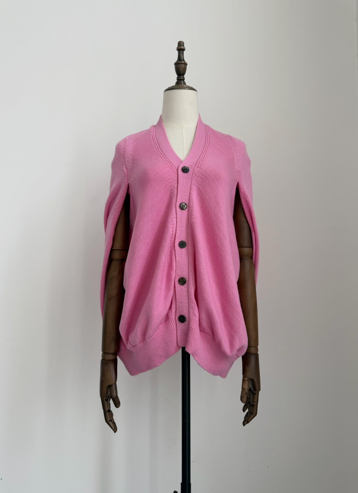 Junya Watanabe 2008 Pink Wool Cape Knit
