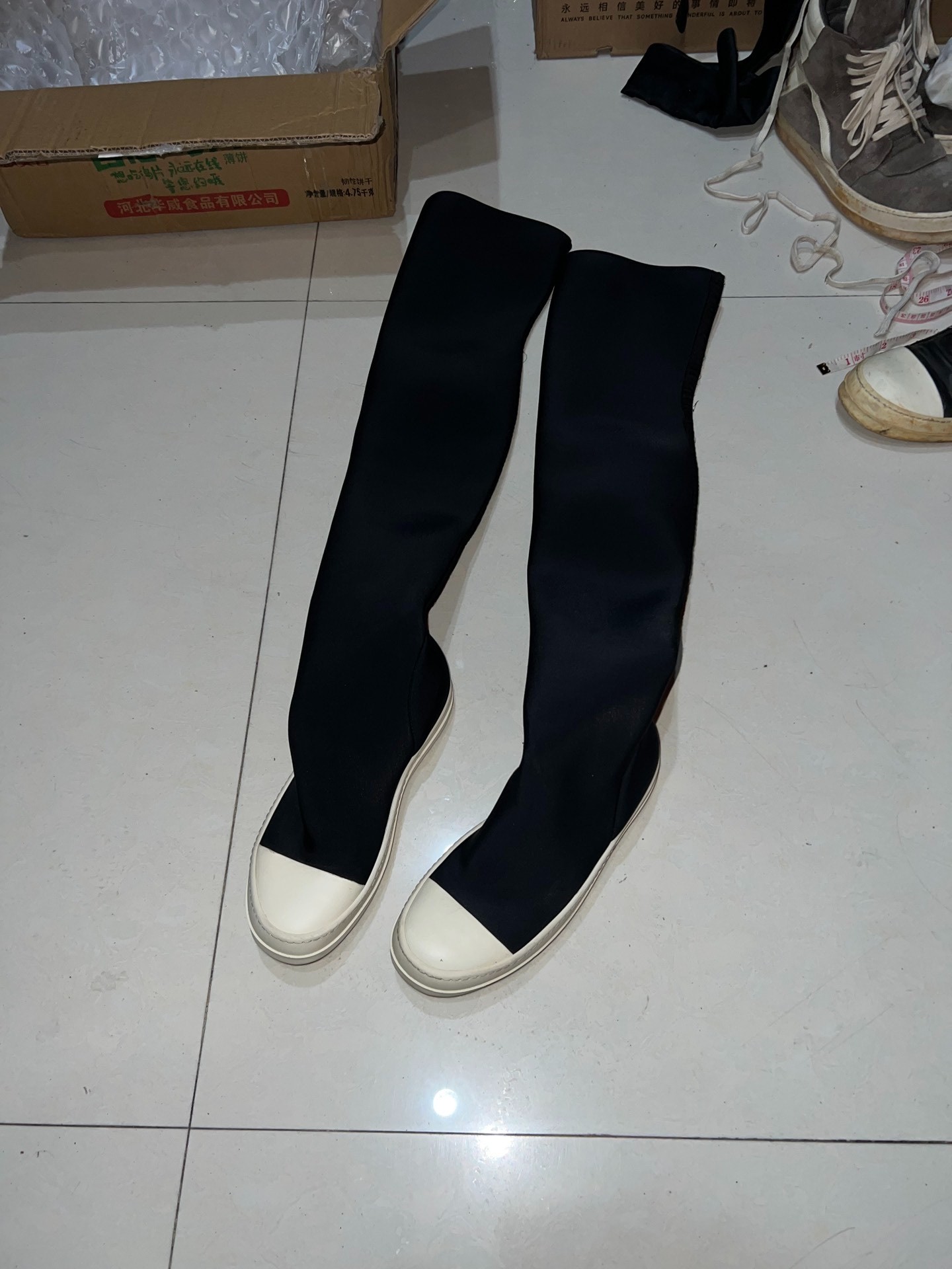Rick Owens Sub-line Over-the-Knee Boots — front