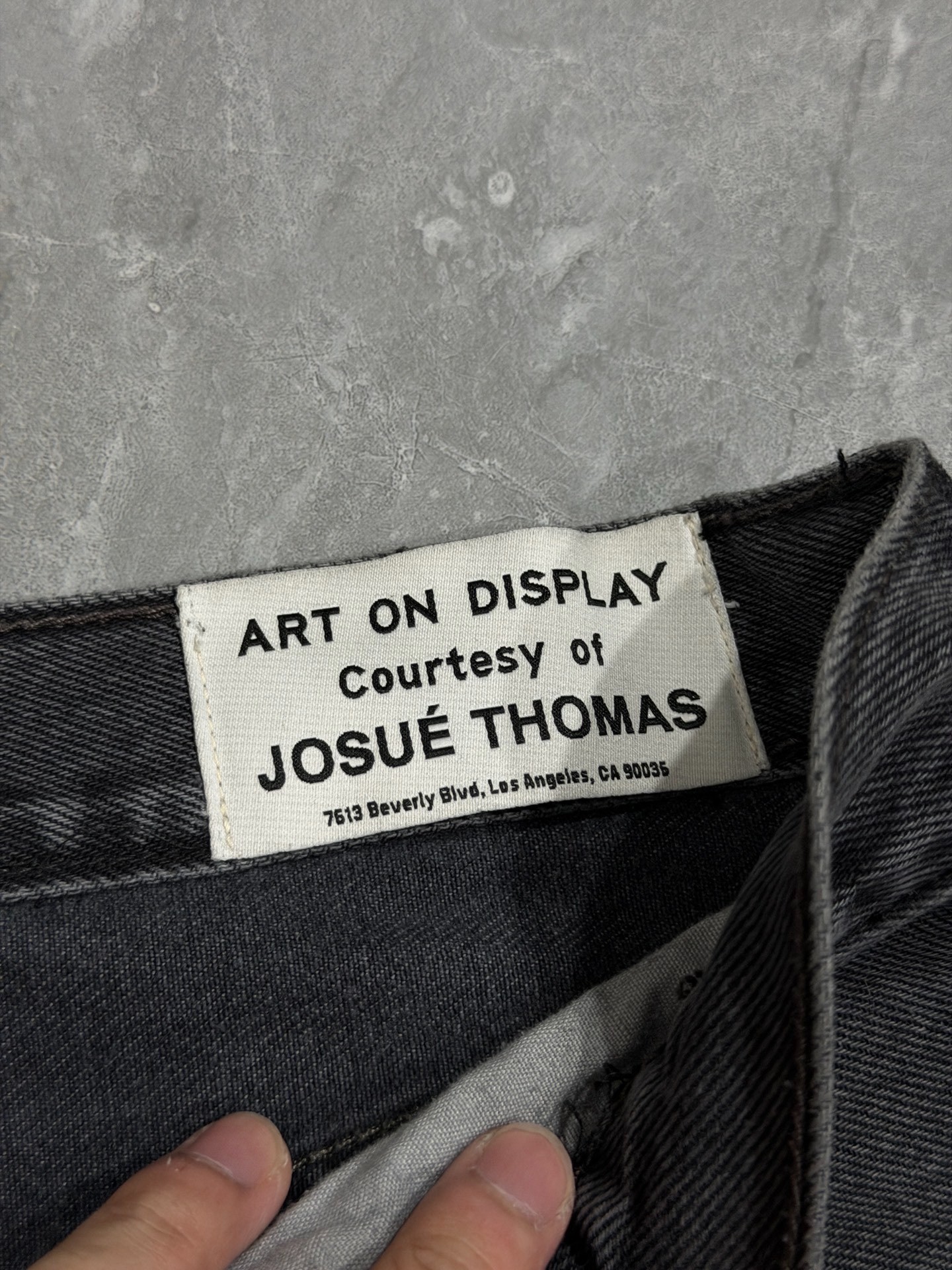 Gallery Dept Black Washed Flared Jeans — back