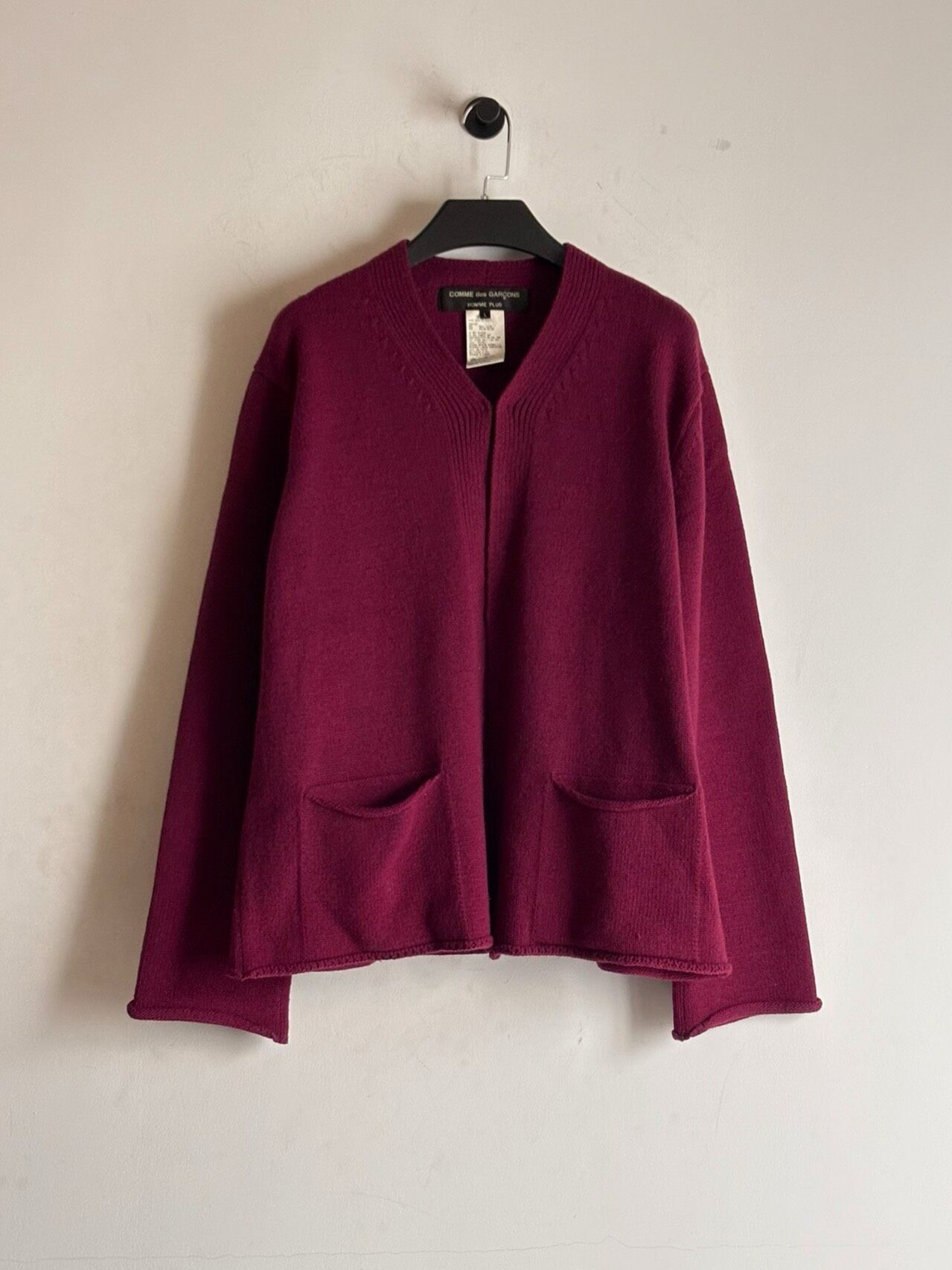 Comme Des Garcons AW2000 Maroon Sweater