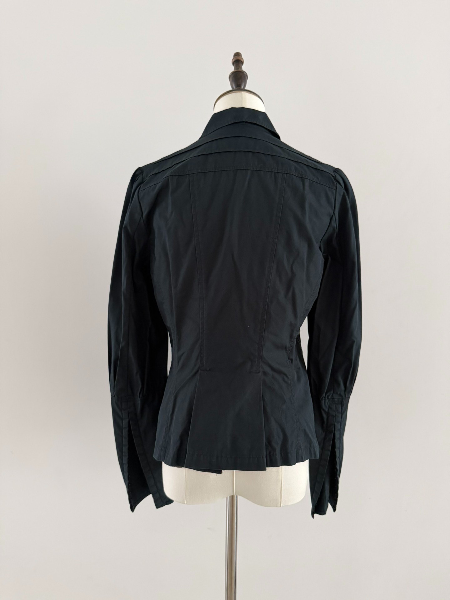 Dries Van Noten Double-Layer Shirt Jacket — label