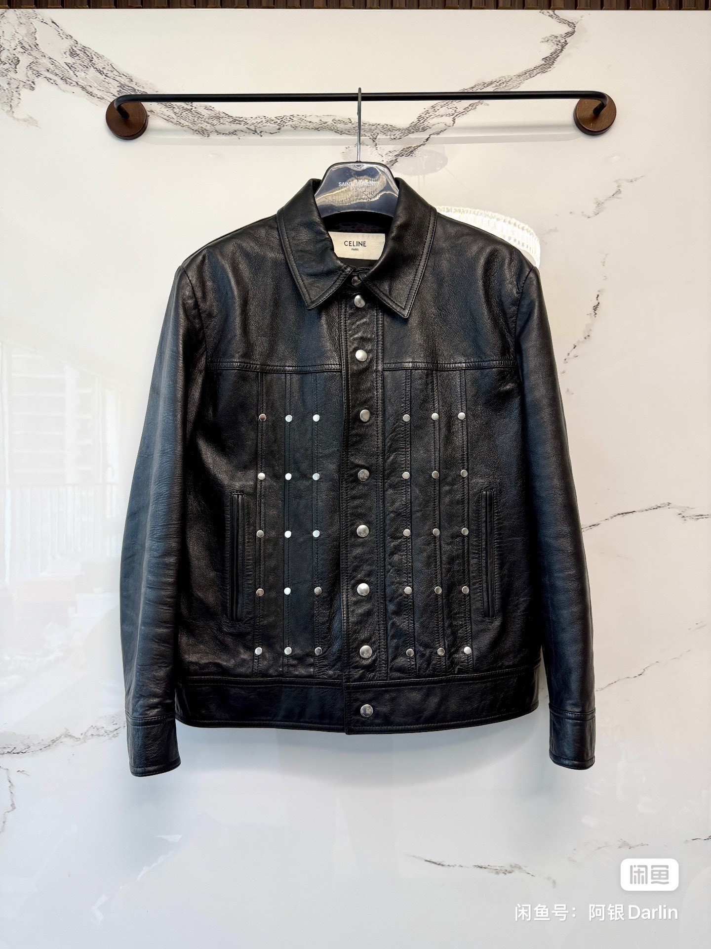 Celine 20ss Runway Studded Leather Jacket