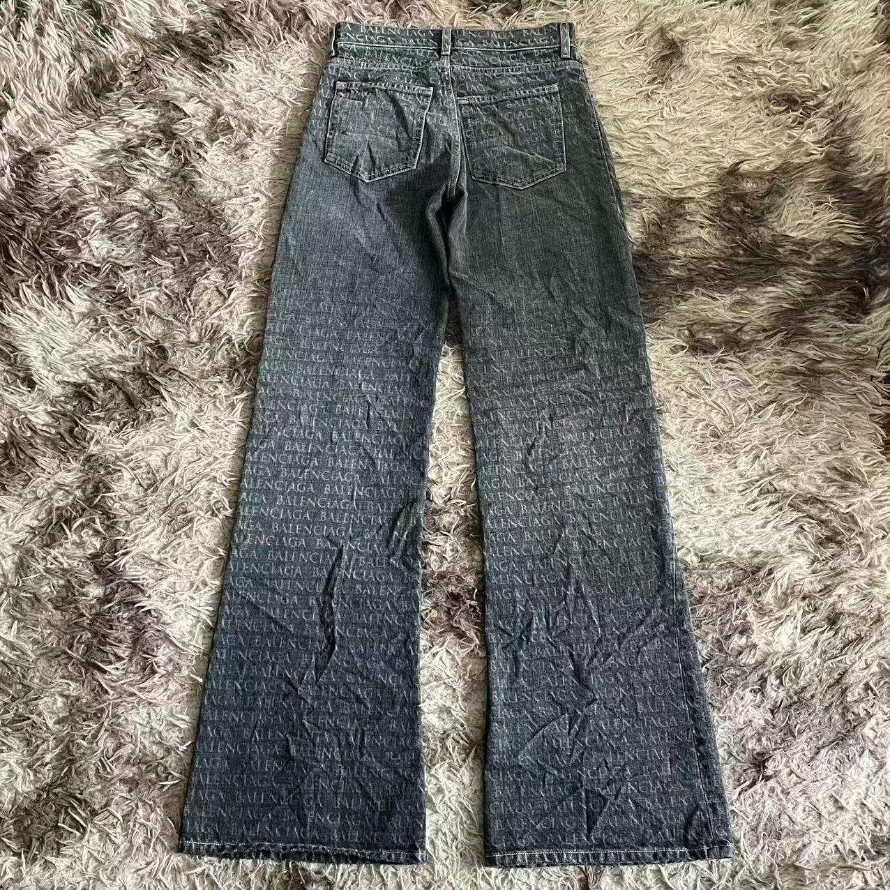 Balenciaga 26SS Monogram Flare Jeans — front