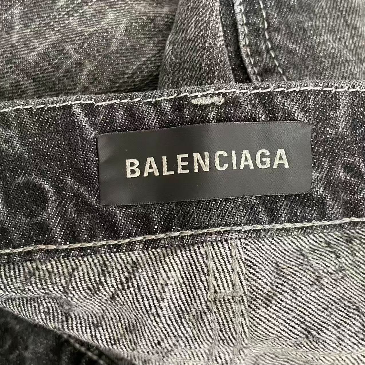 Balenciaga 26SS Monogram Flare Jeans — back