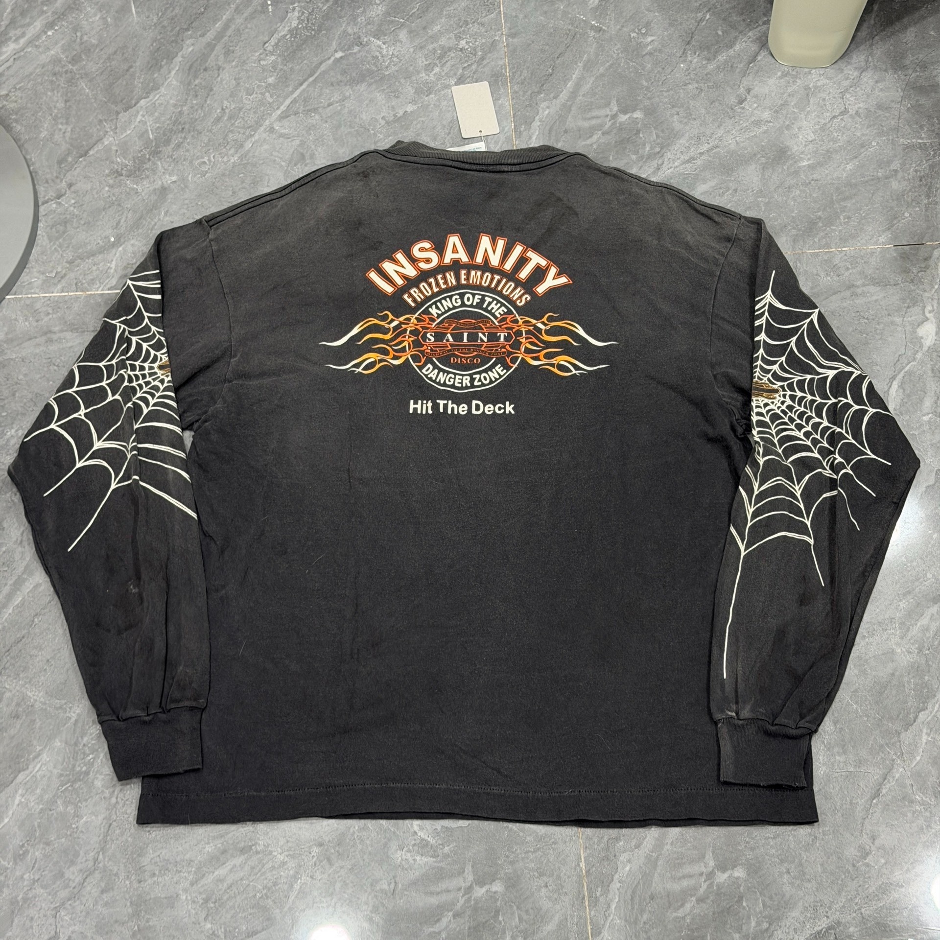 Saint Michael Spider Web Long-sleeve Shirt — front