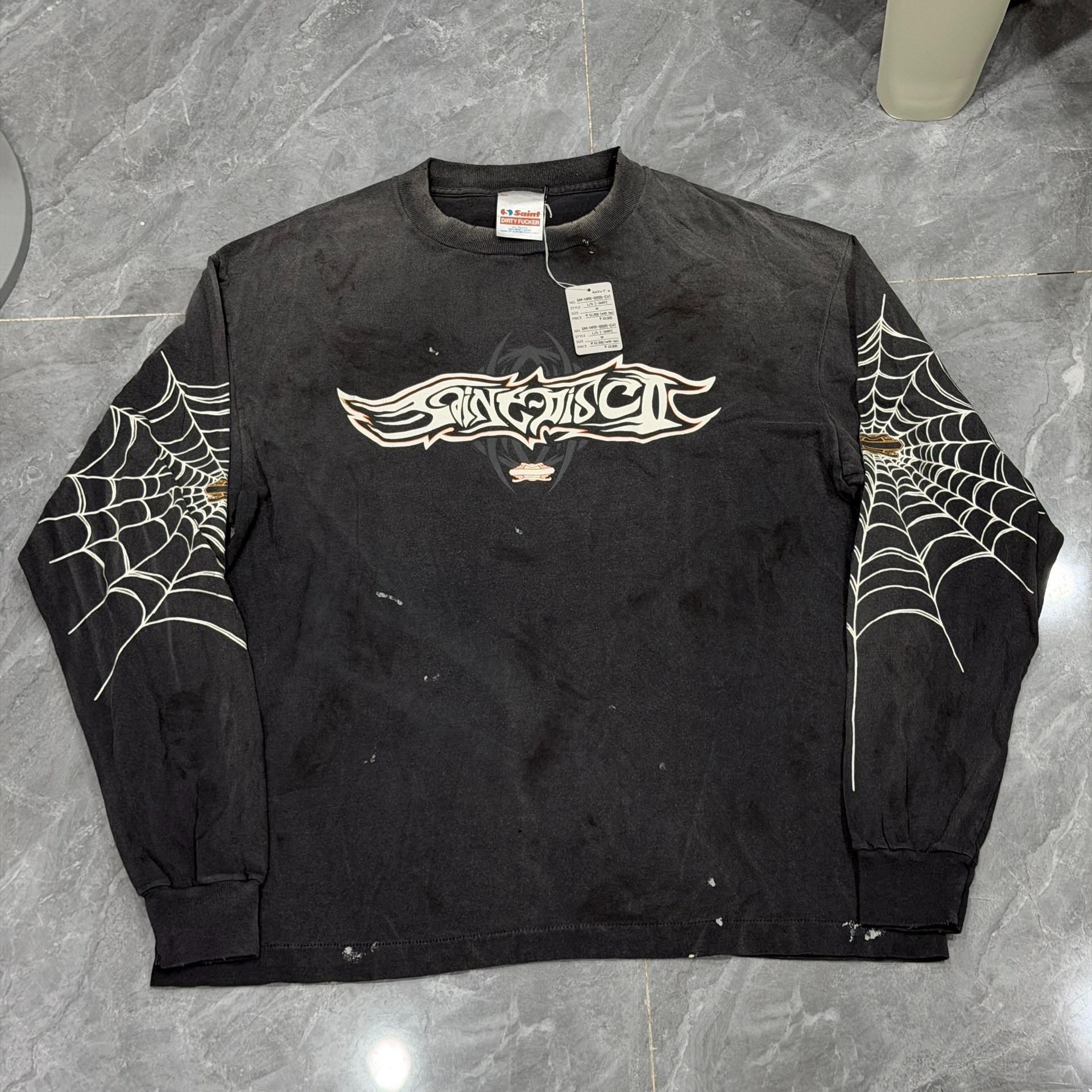 Saint Michael Spider Web Long-sleeve Shirt