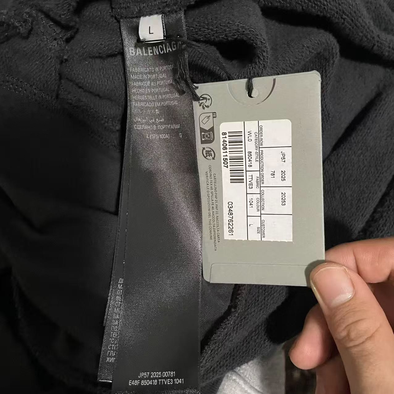 Balenciaga Graffiti Zip-Up Hoodie — back