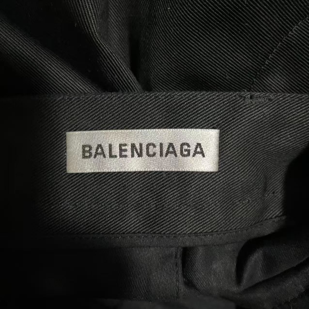 Balenciaga Black Cropped Nylon Pants — detail