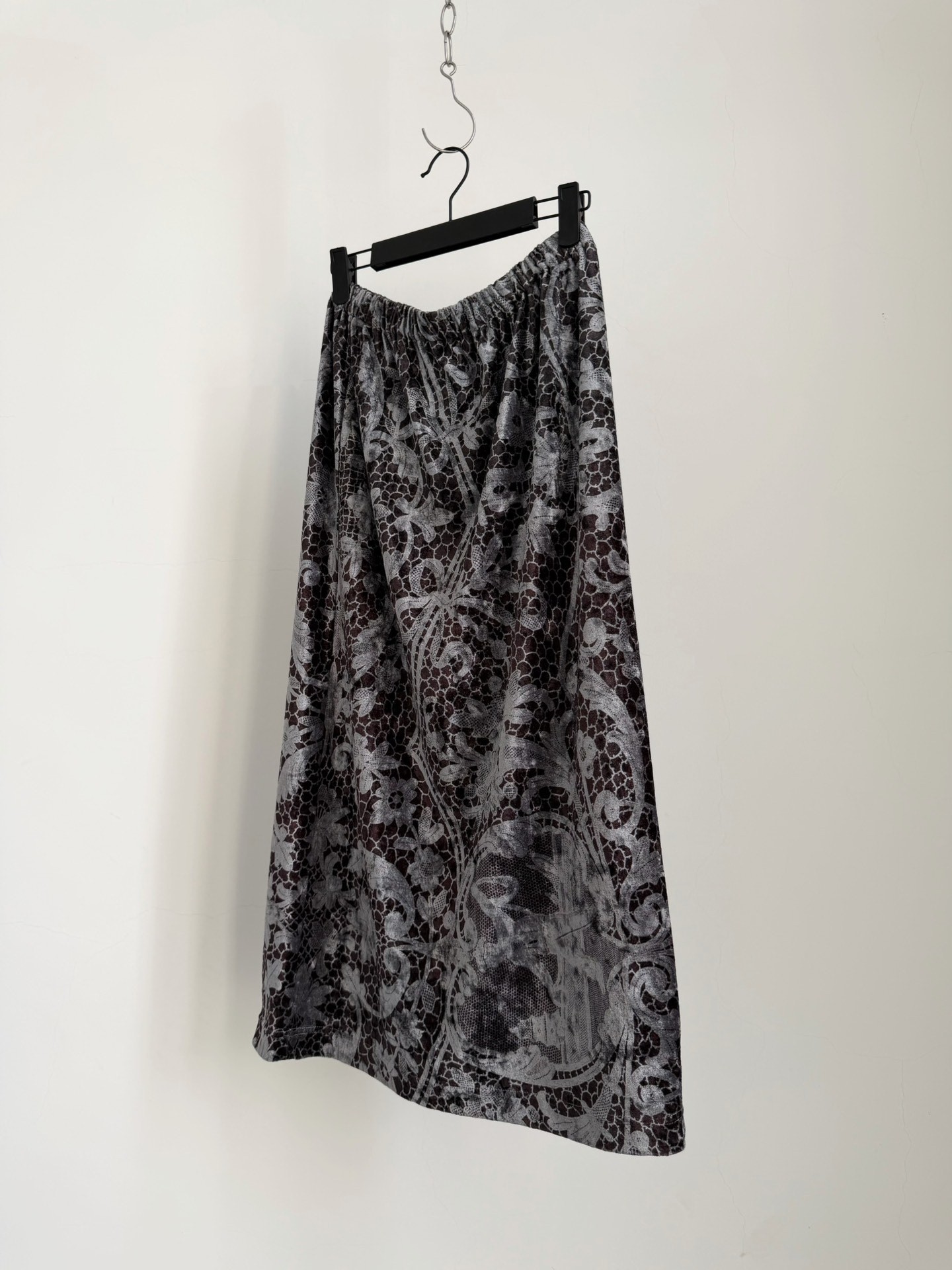 Comme des Garcons Tricot 1996 Velvet Skirt — detail