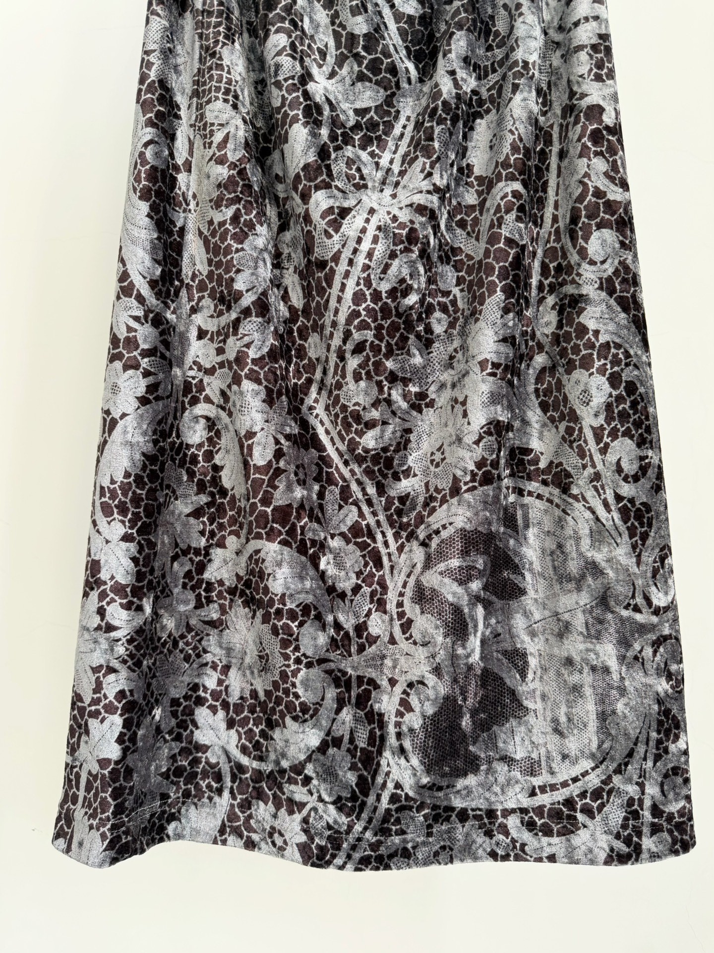 Comme des Garcons Tricot 1996 Velvet Skirt — back