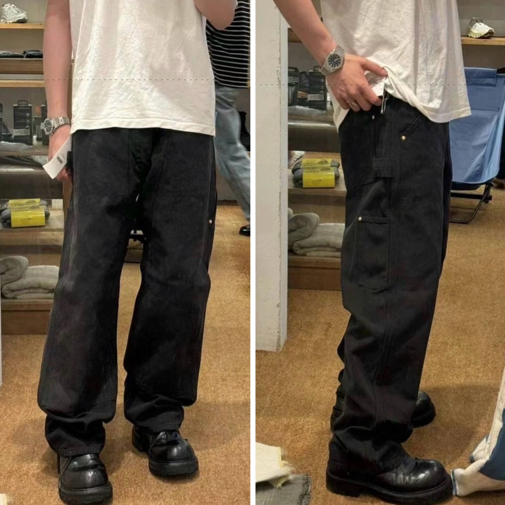 COMOLI 25SS Duck Painter Pants — back