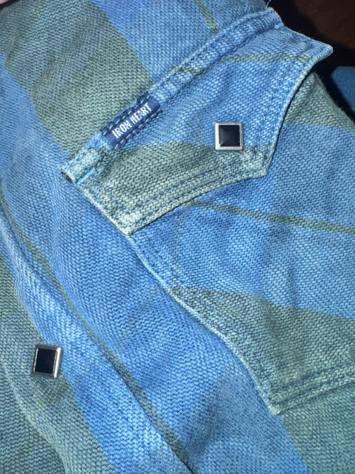 Iron Heart Early Discontinued 12oz Flannel Western Shirt — back