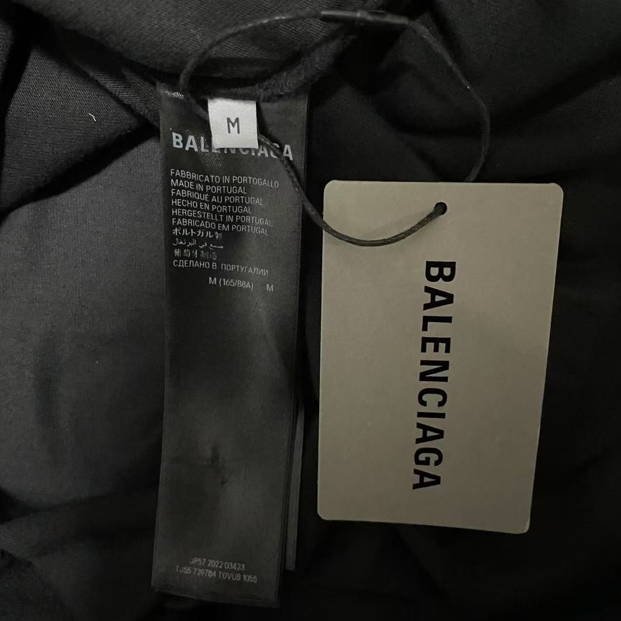 Balenciaga BB Paris Icon Rhinestone Tee — back