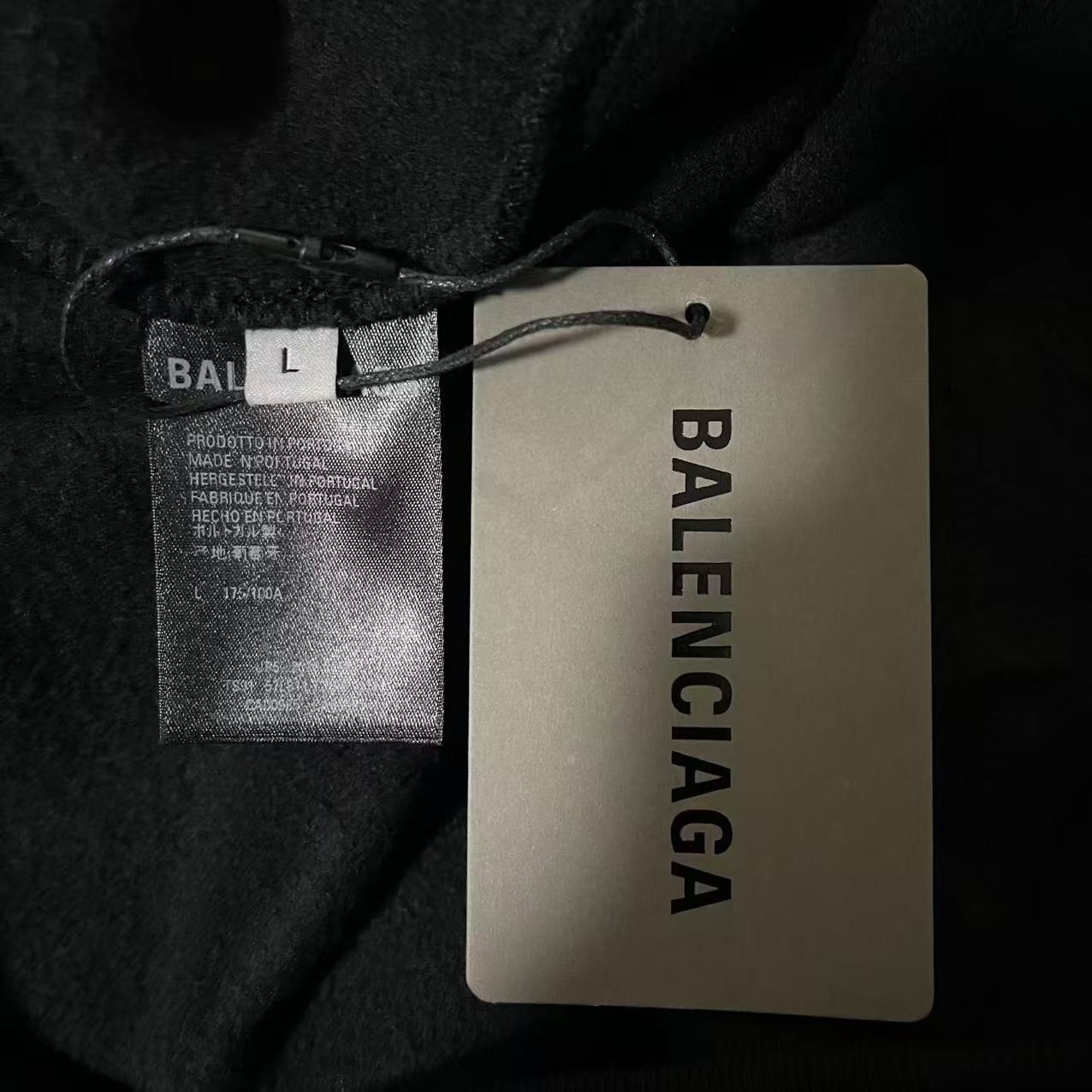 Balenciaga Multicolor Letter Hoodie — back