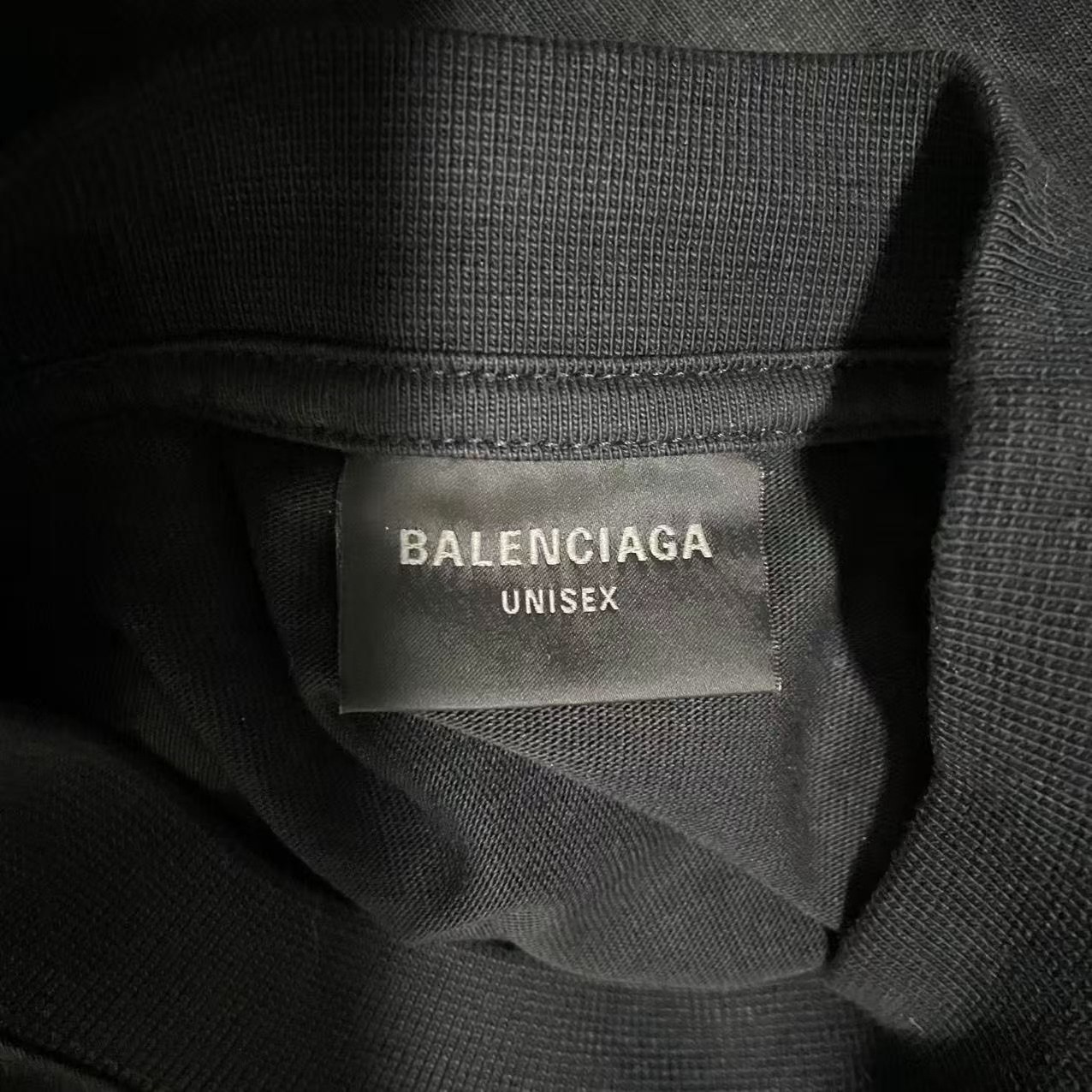 Balenciaga Black BB Distressed T-Shirt — detail