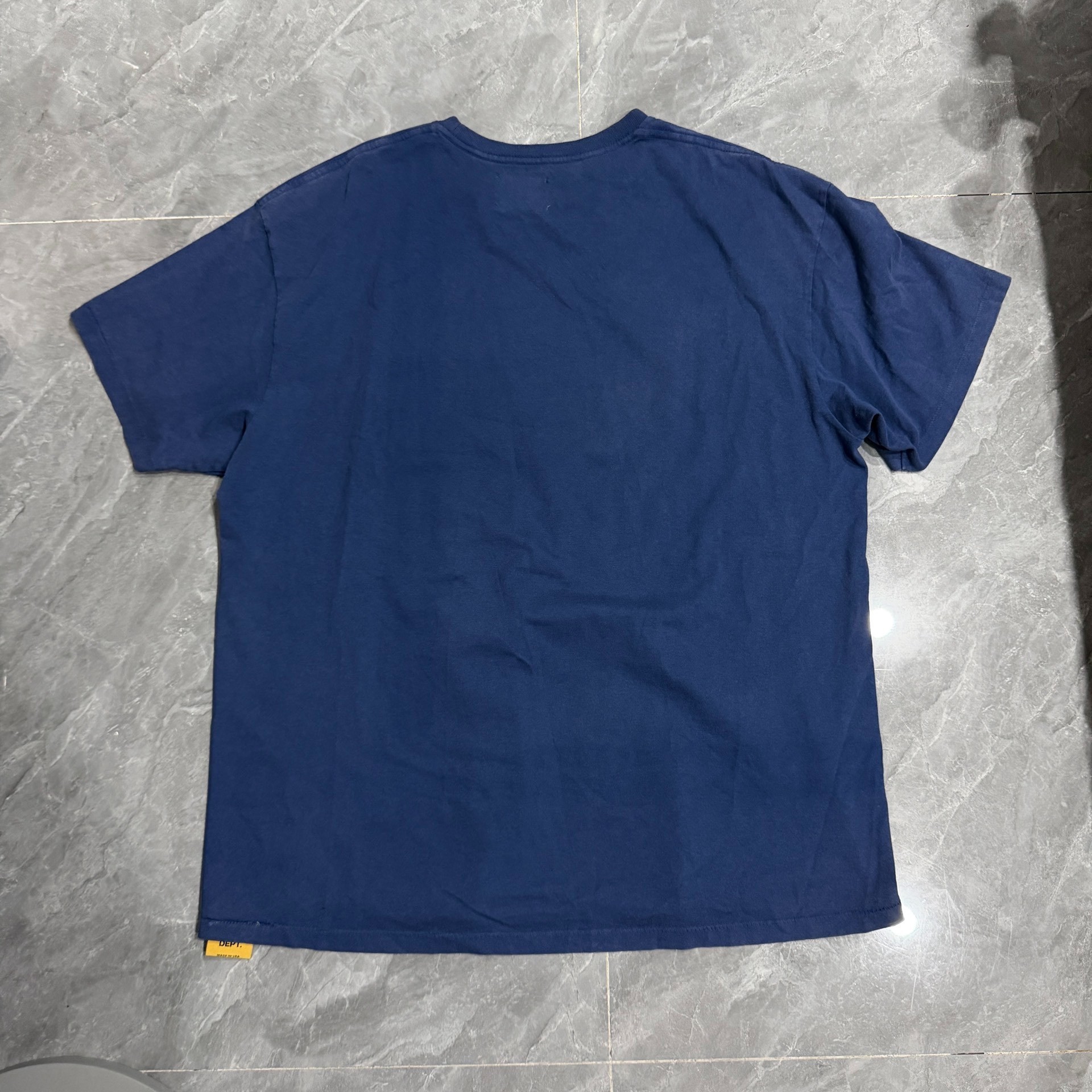 Gallery Dept Navy Blue Paint Splatter Tee — front