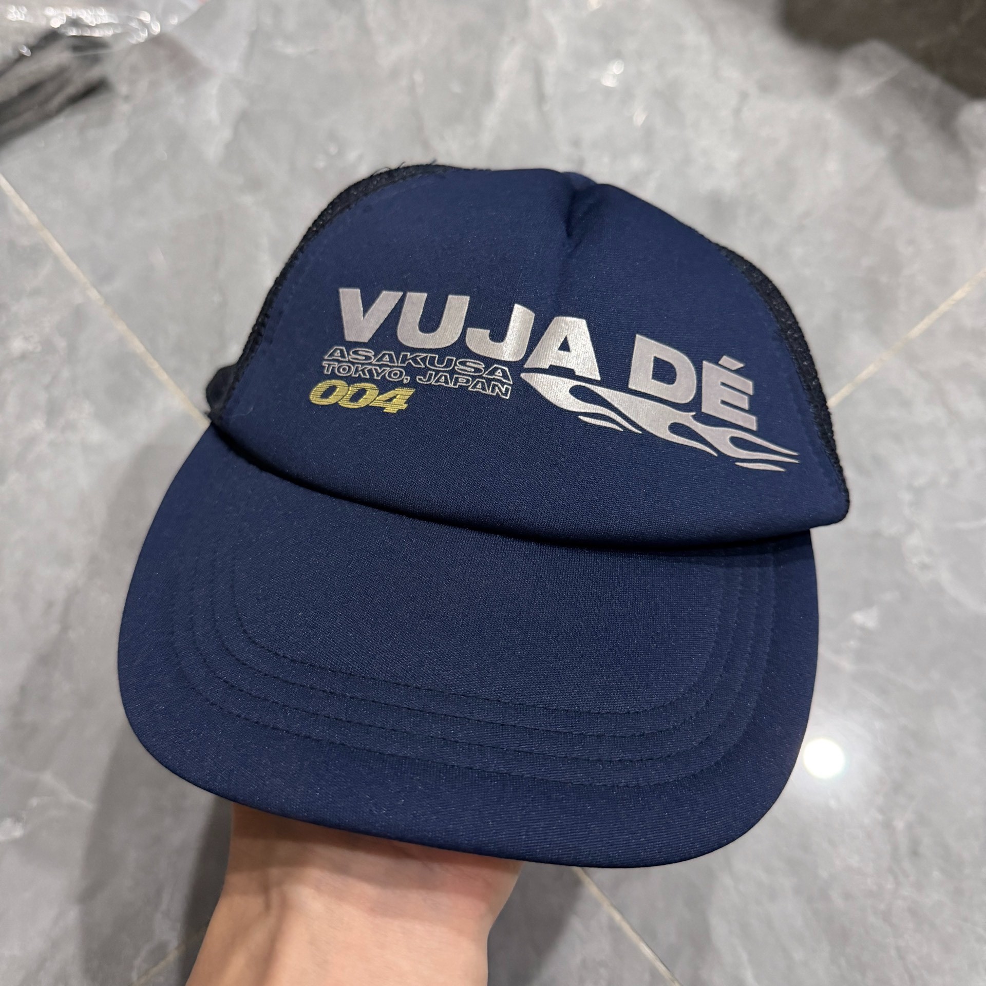 Vujade 004 Dark Blue Trucker Cap