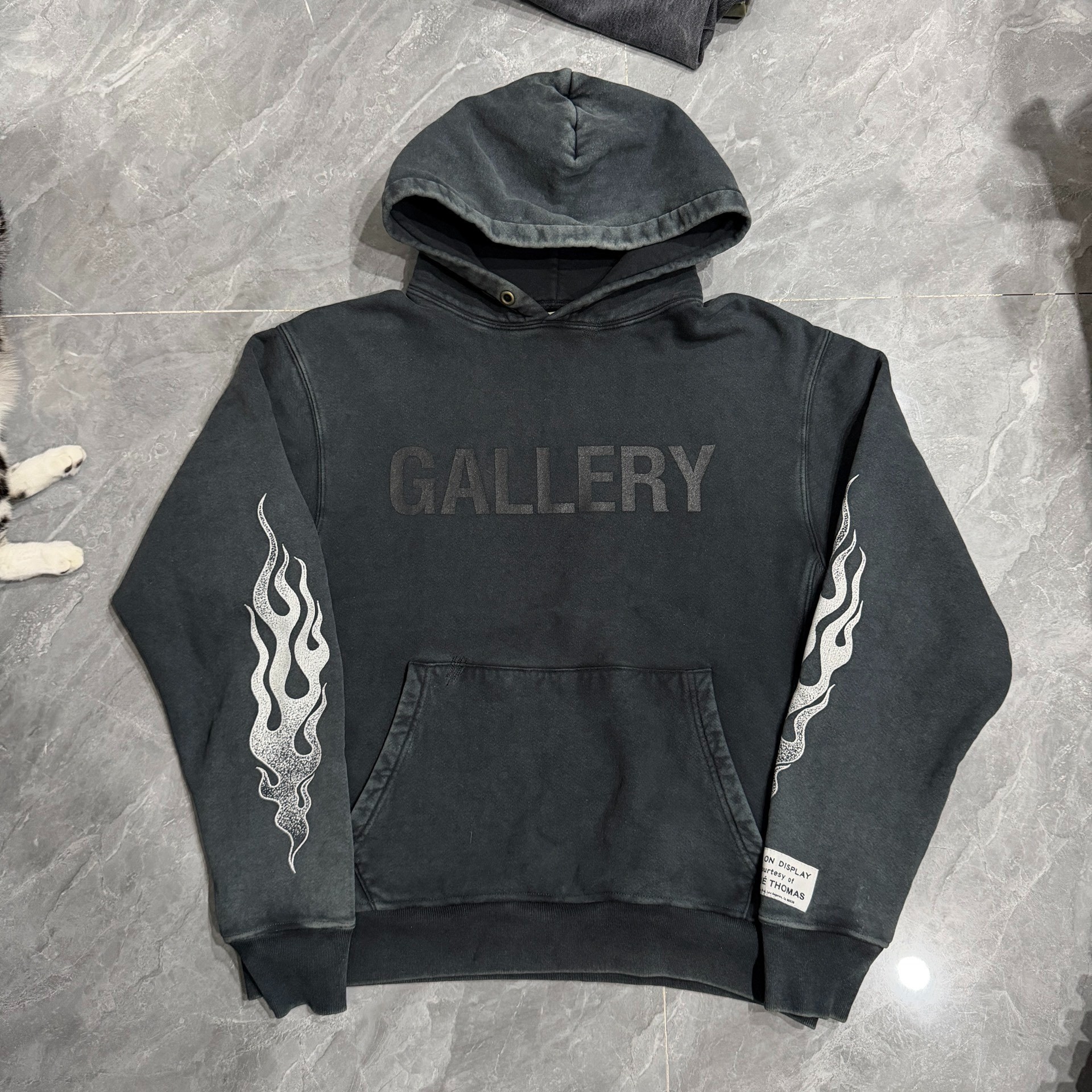 Gallery Dept Black Flame Hoodie