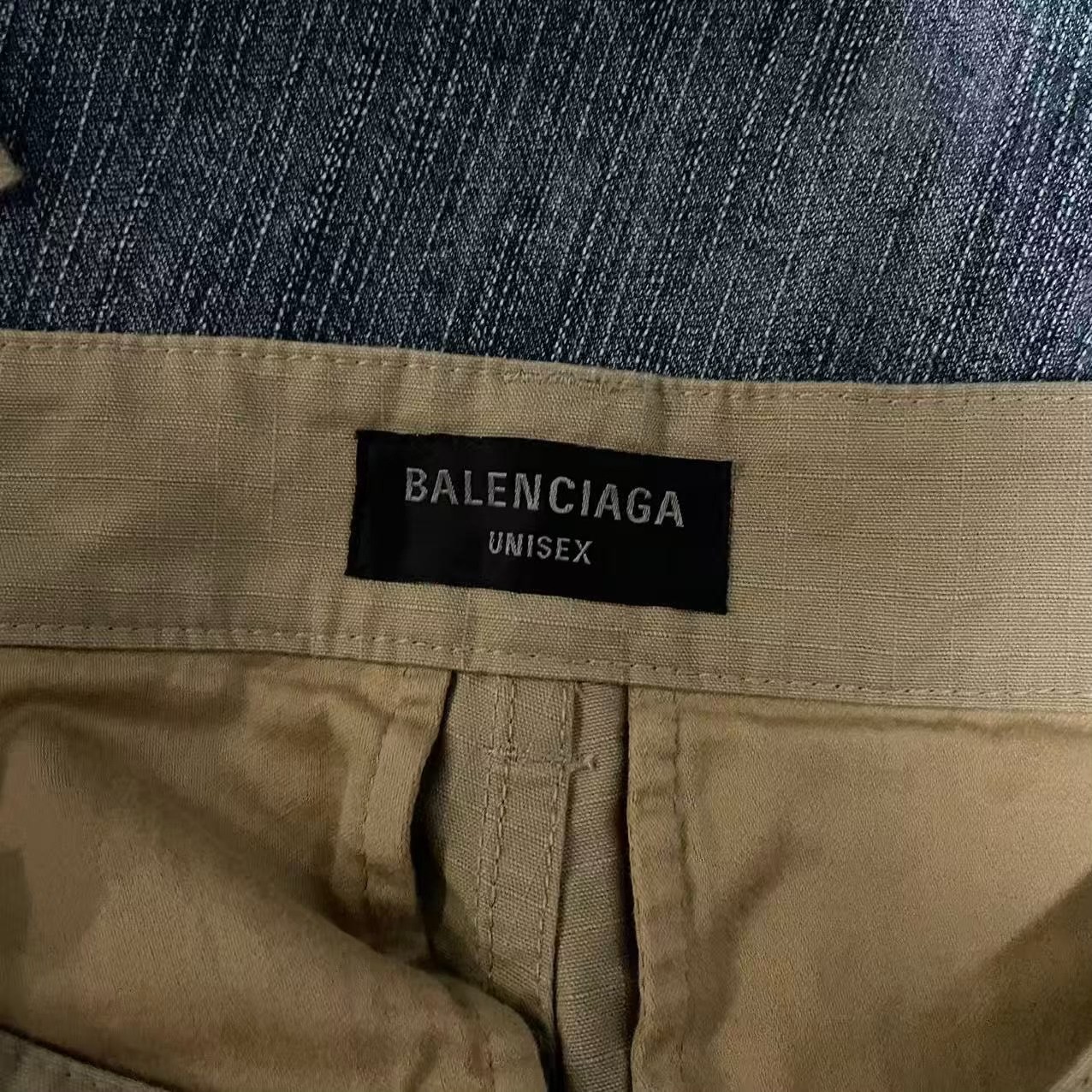 Balenciaga 24SS Two-Tone Cargo Jeans — back