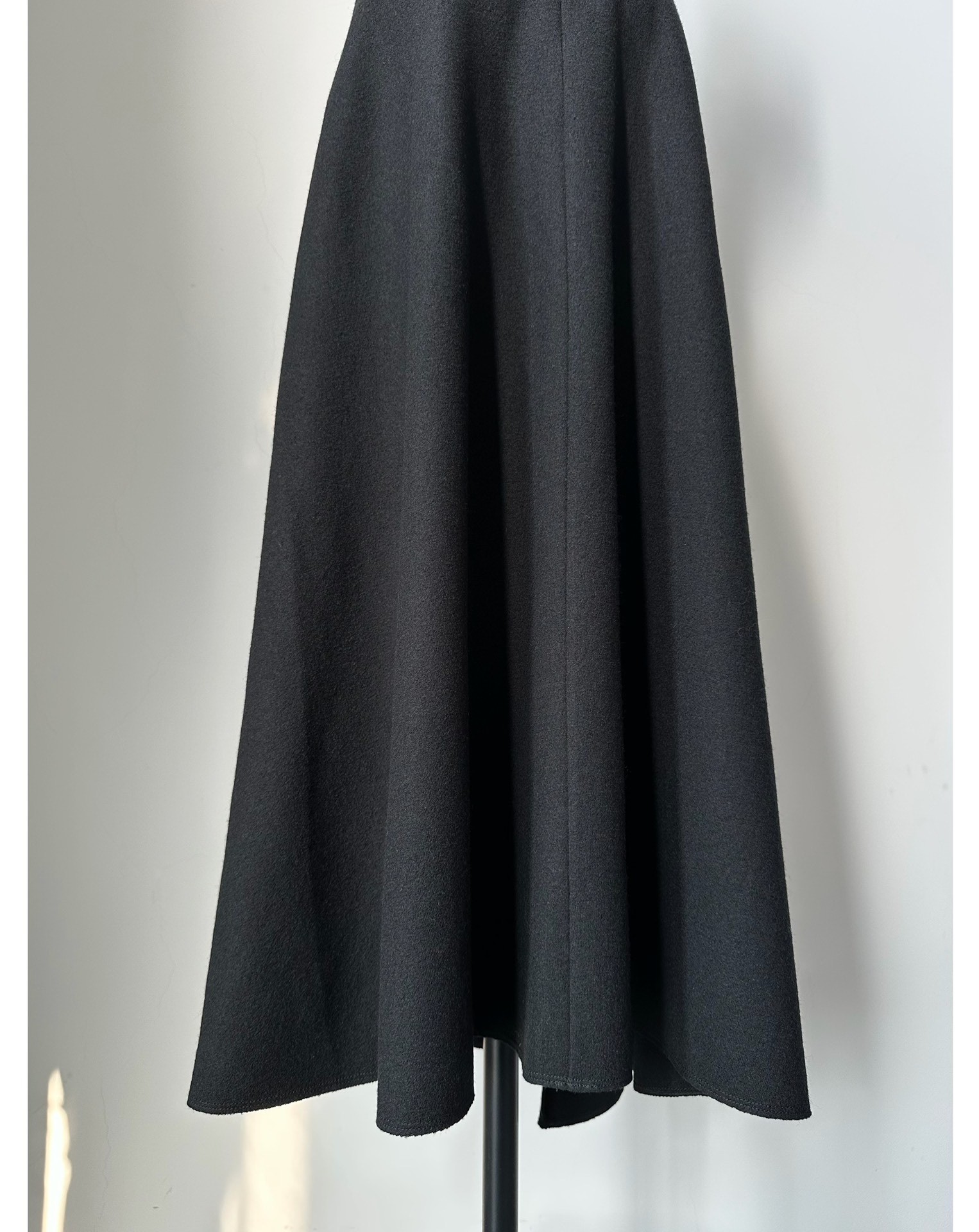 Issey Miyake 2003 Asymmetrical Wool Skirt — label