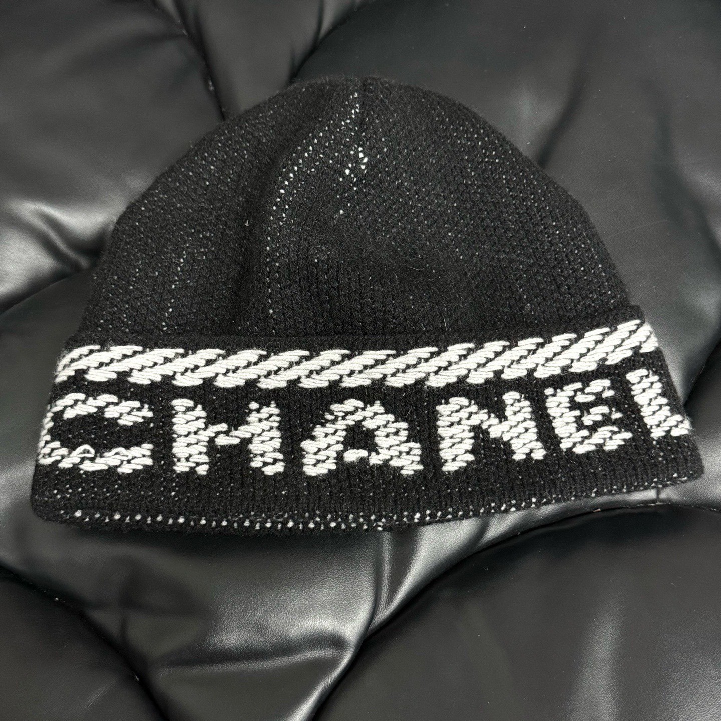 Chanel Cashmere Logo Knit Beanie