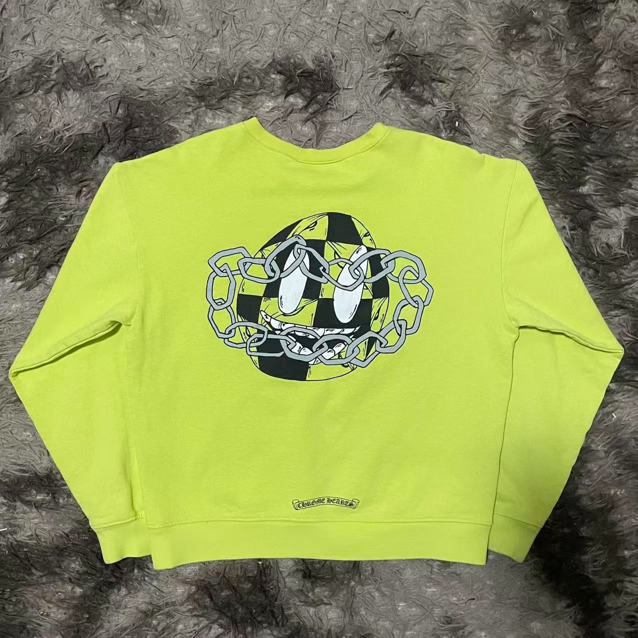 Chrome Hearts Mattyboy Neon Green Sweatshirt — front