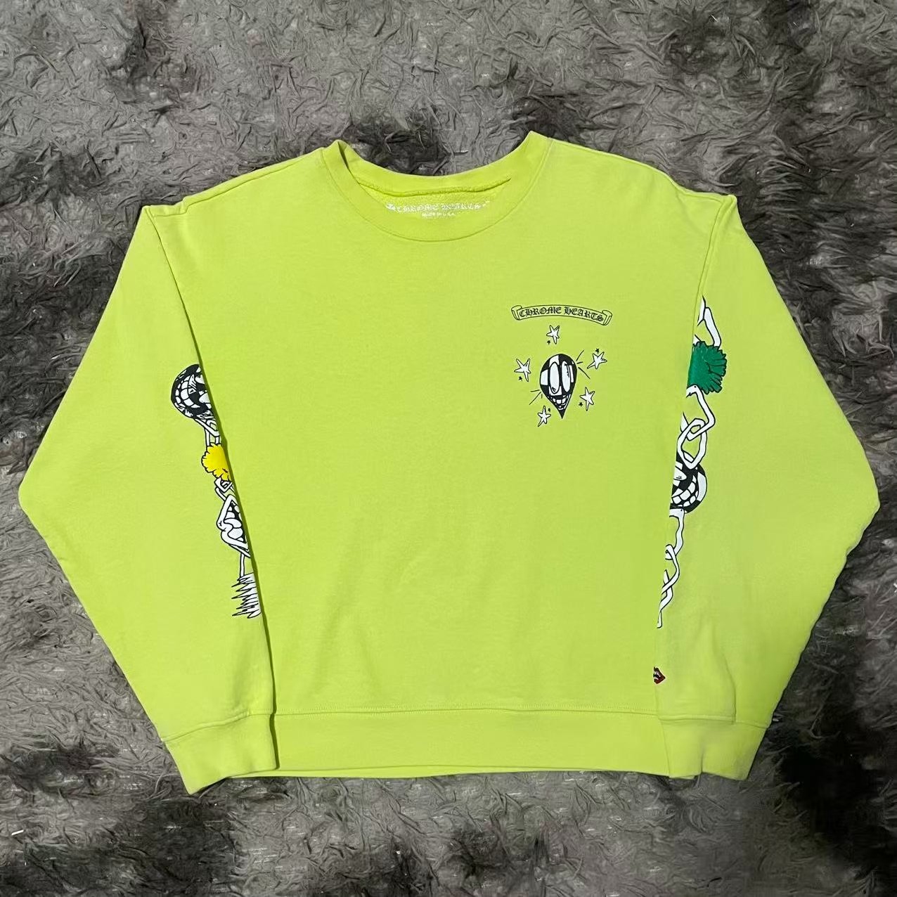 Chrome Hearts Mattyboy Neon Green Sweatshirt