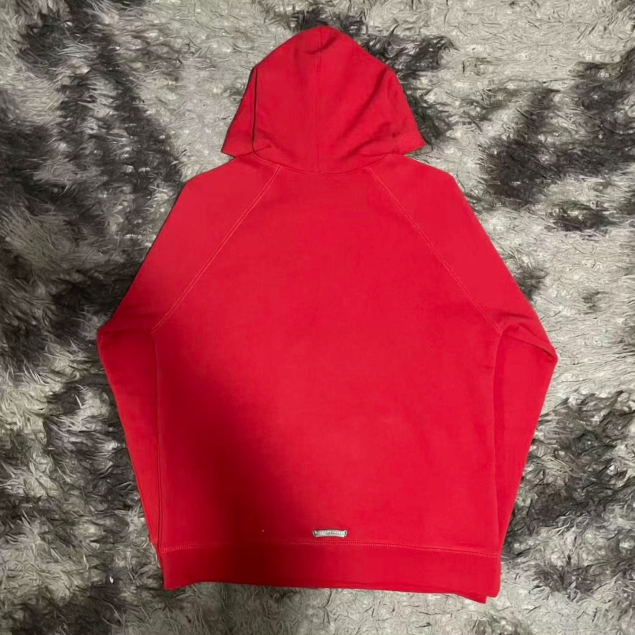 Chrome Hearts Red Cross Gothic Hoodie — front