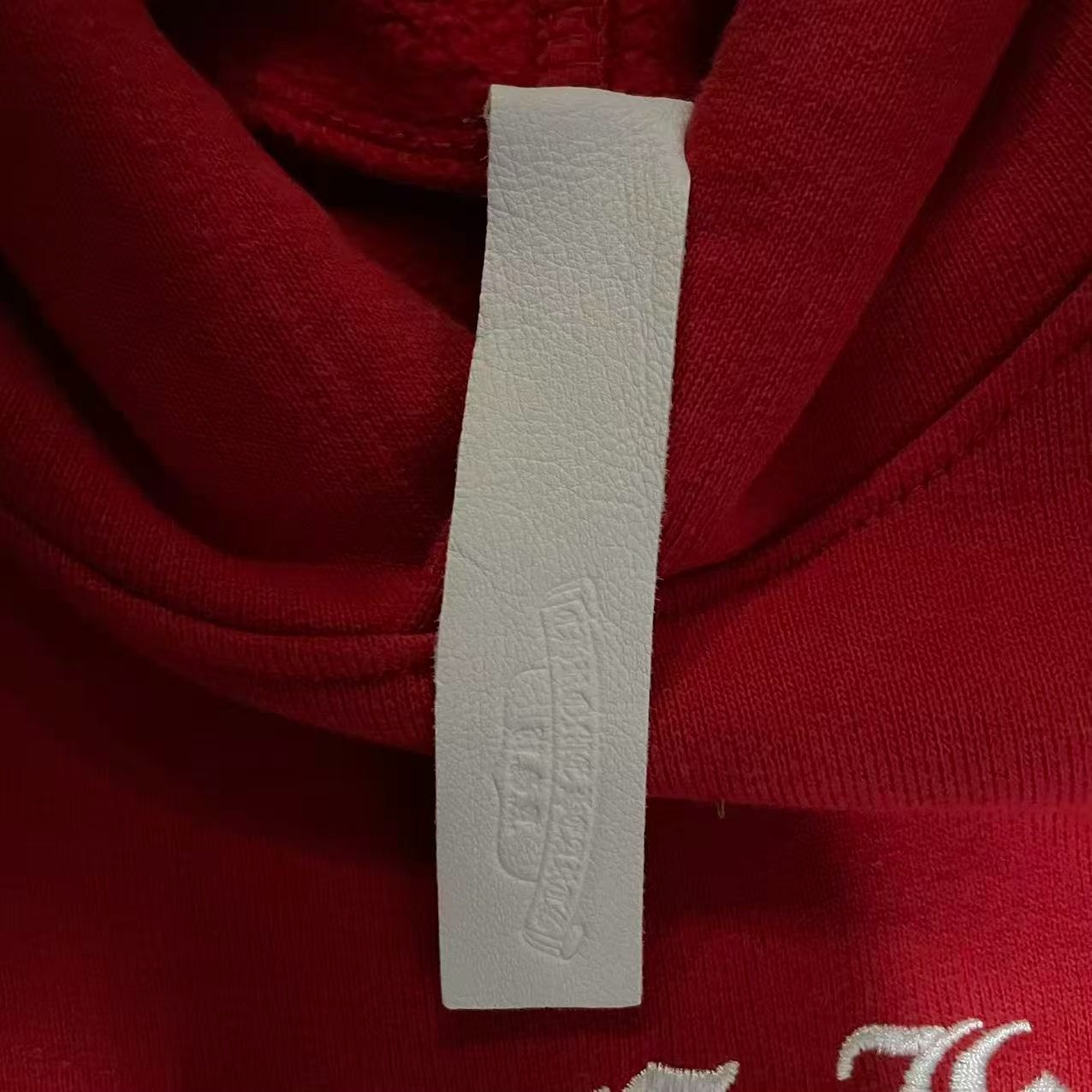 Chrome Hearts Red Cross Gothic Hoodie — detail
