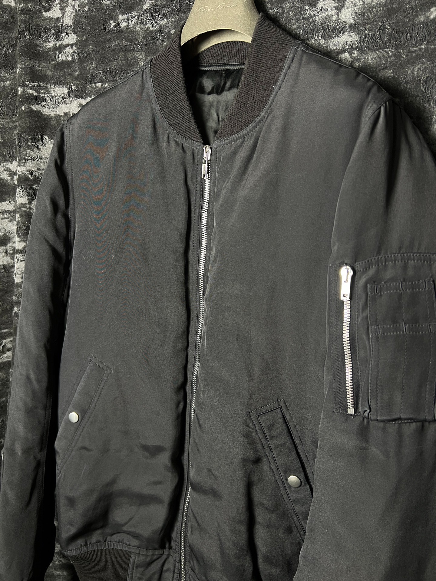 Rick Owens 16fw MA1 Silk Down Jacket — back