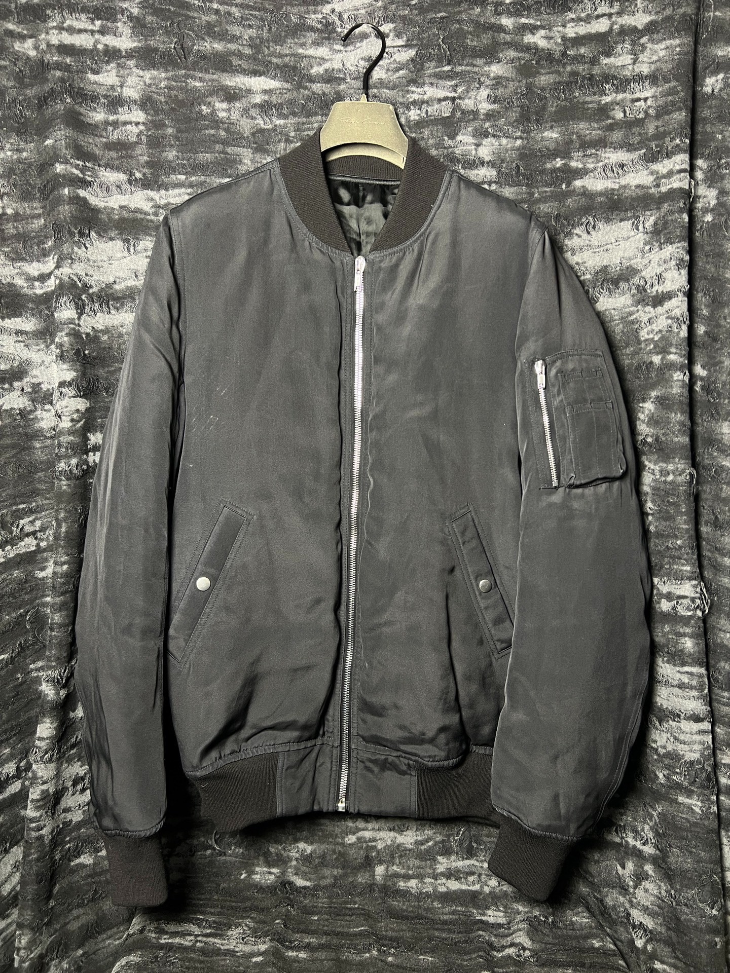 Rick Owens 16fw MA1 Silk Down Jacket — front