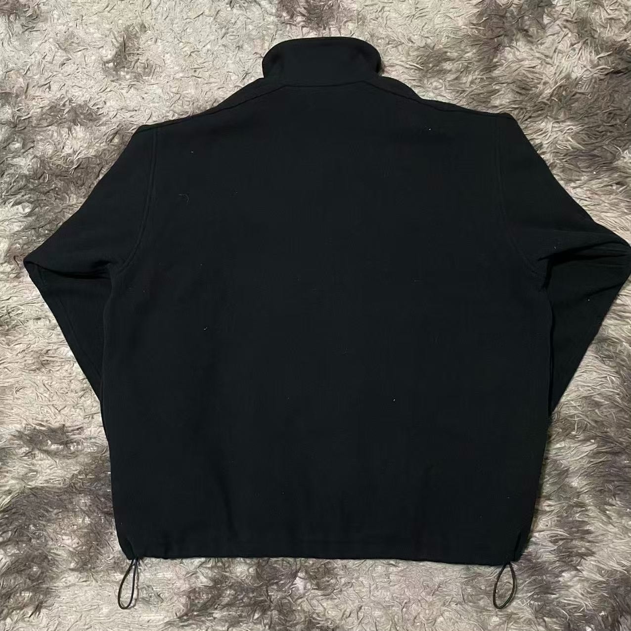 Balenciaga Wool Zip-Up Logo Jacket — front