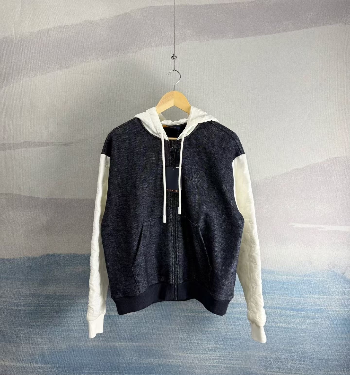 Louis Vuitton SS23 White Blue Hooded Jacket