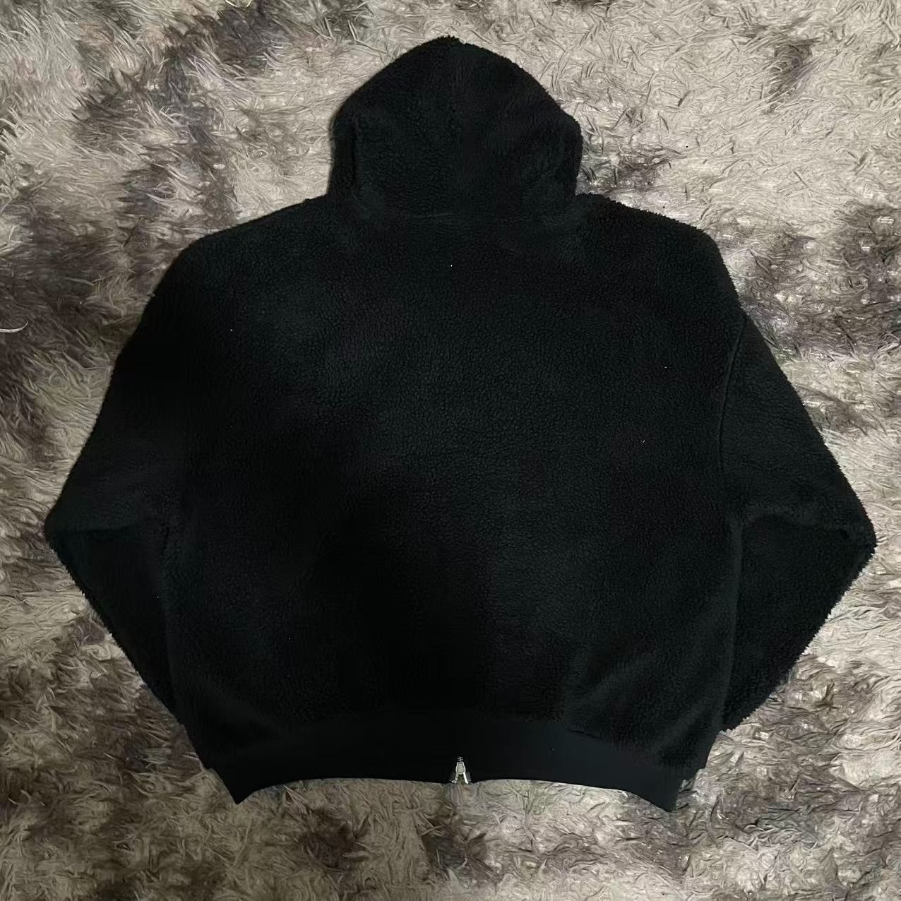 Balenciaga FW23 Fleece Zip Hoodie — front