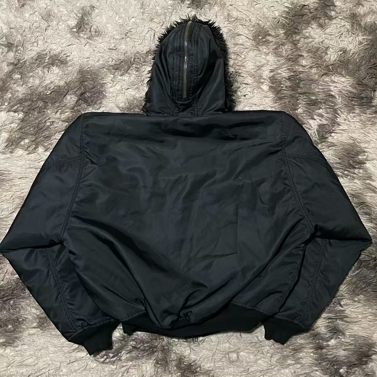 Balenciaga 24FW N2B Fur Bomber Jacket — front