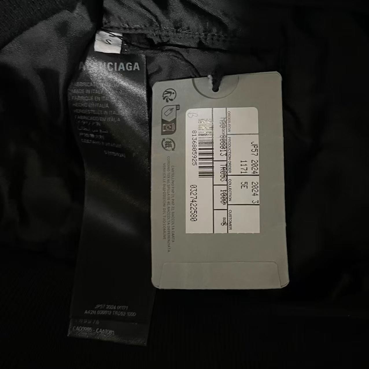 Balenciaga 24FW N2B Fur Bomber Jacket — back