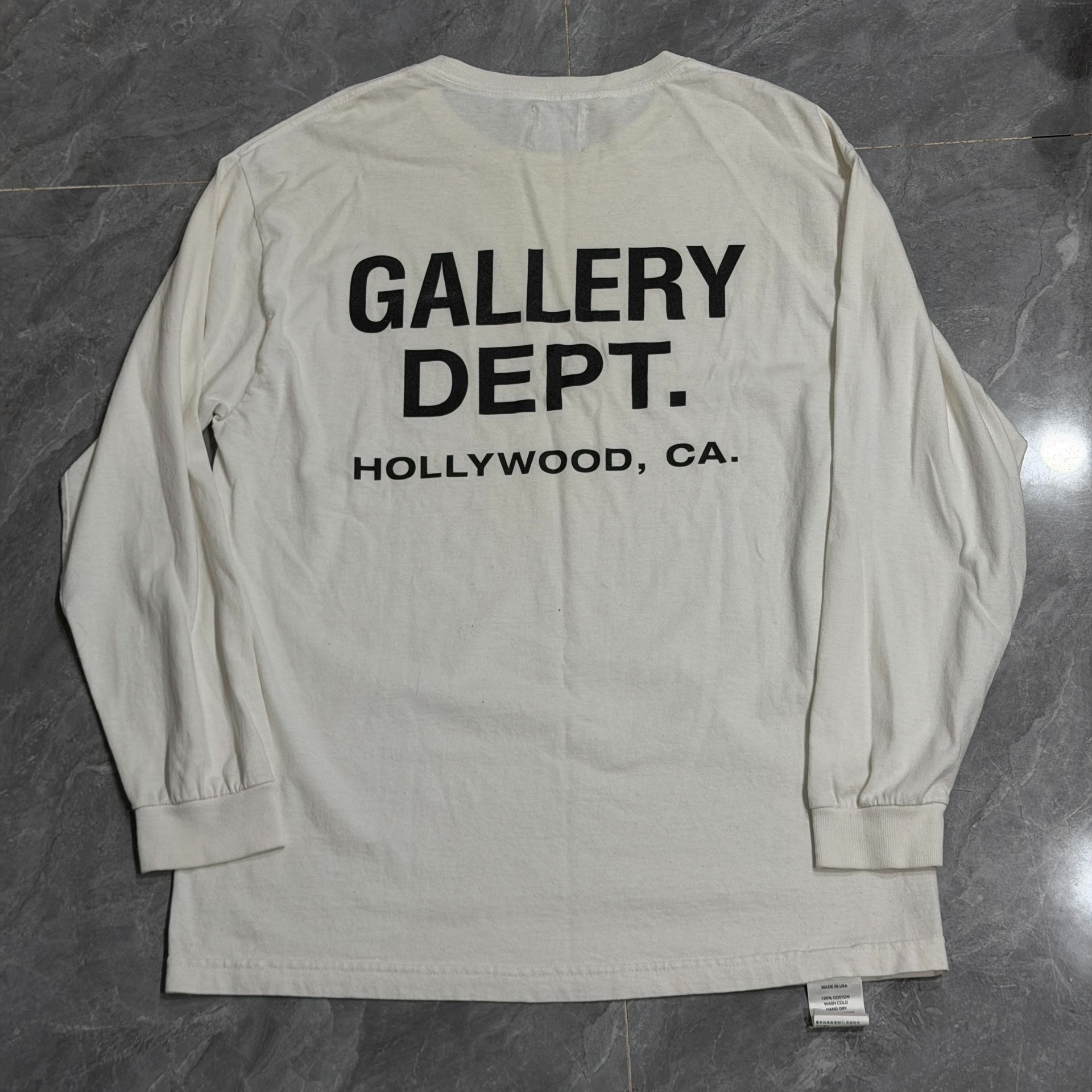 Gallery Dept White Long Sleeve Top — front