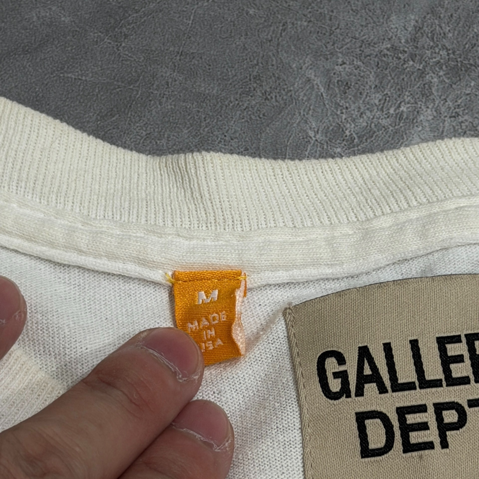 Gallery Dept White Long Sleeve Top — label