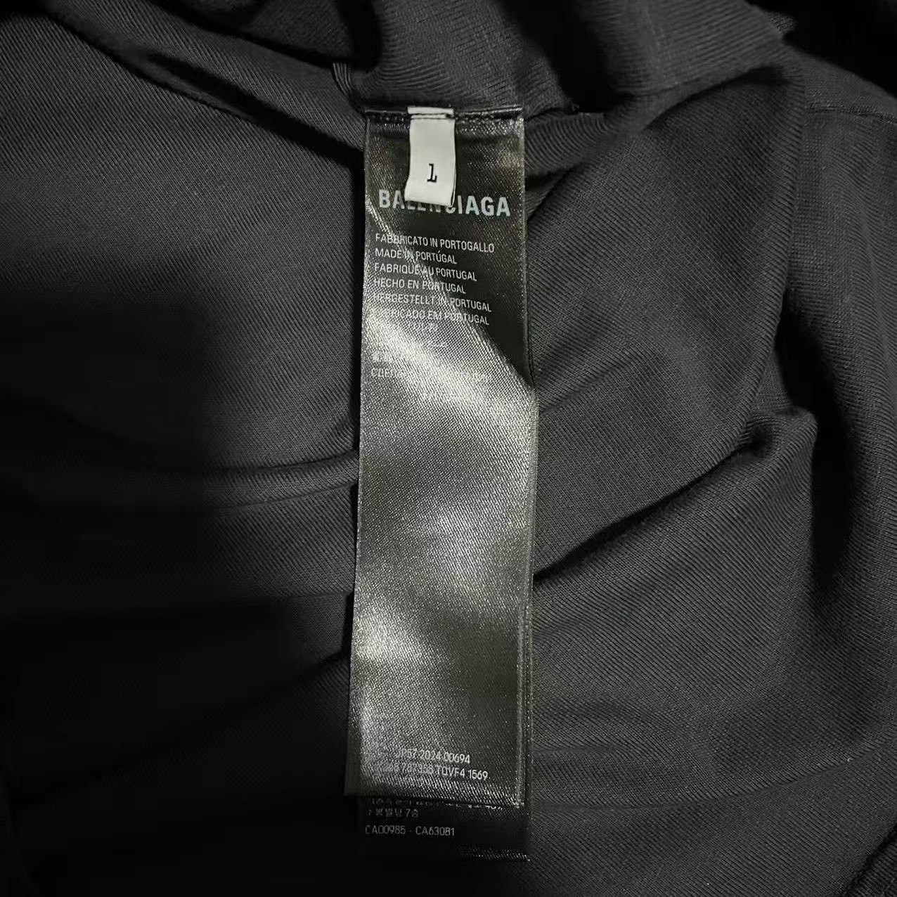 Balenciaga Inside Out Oversized T-Shirt — back
