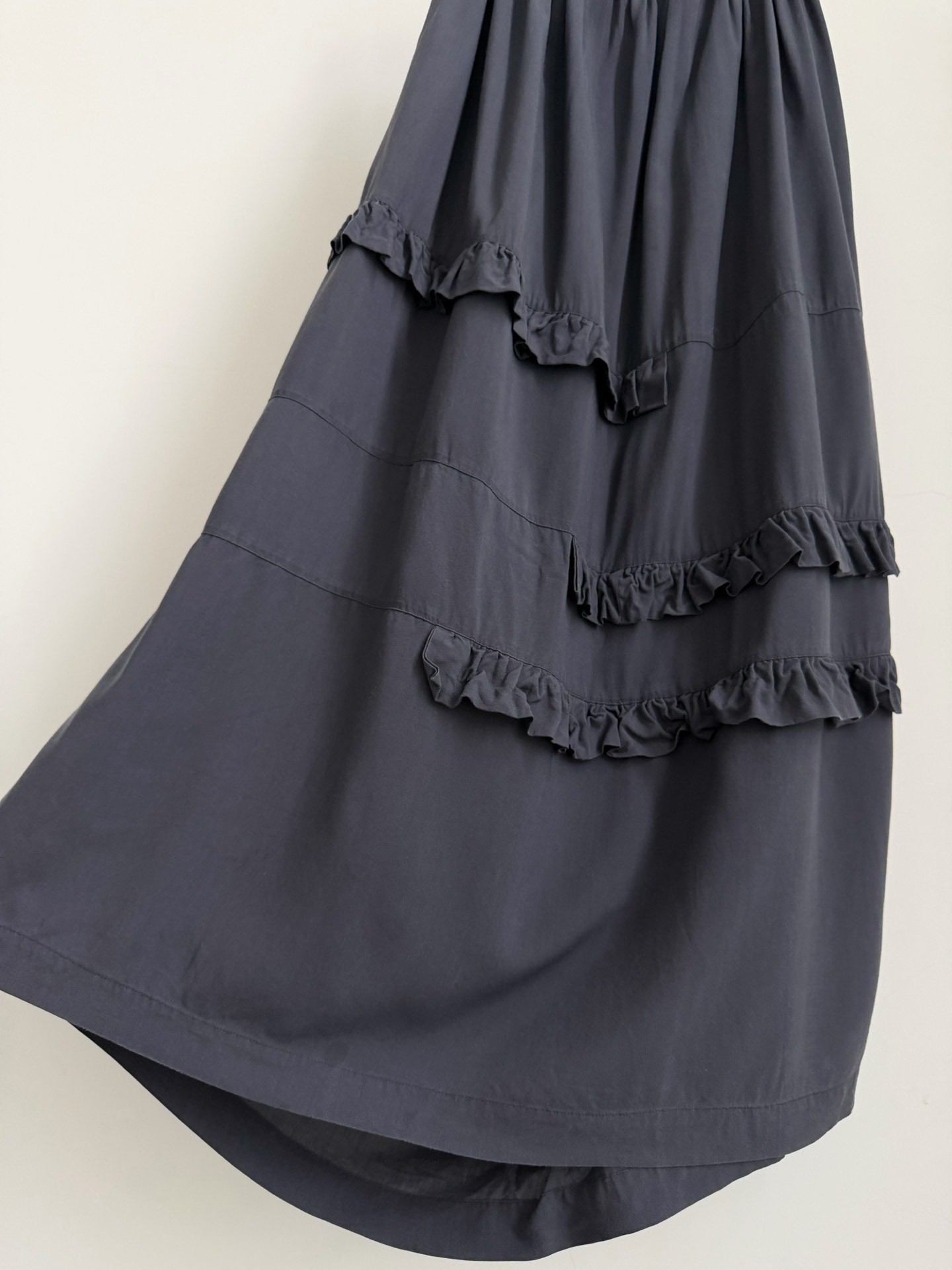 Comme des Garcons Ruffled Long Skirt — back