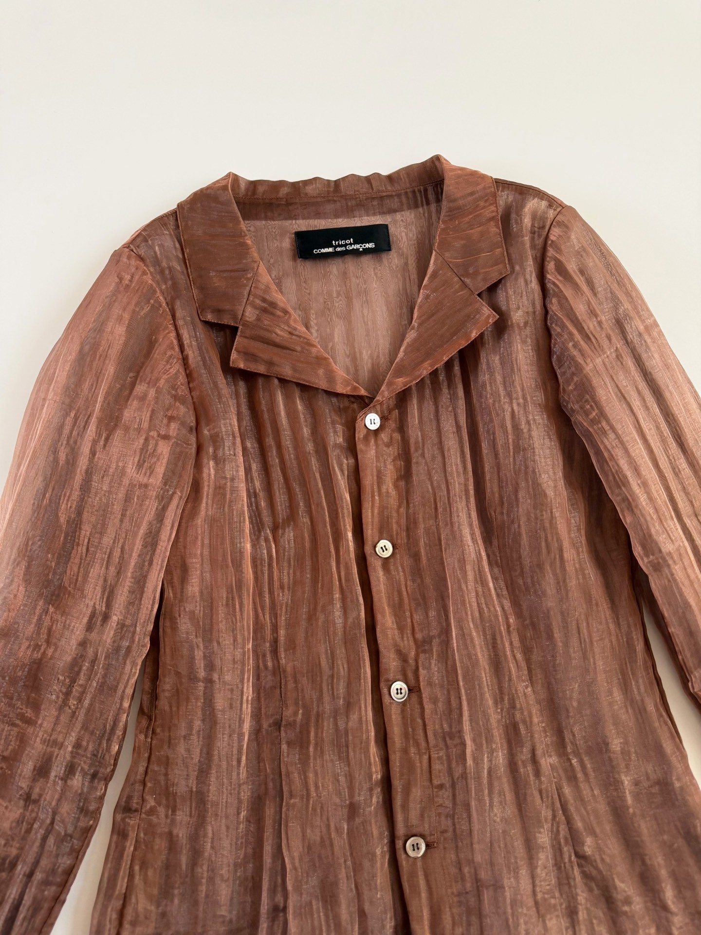 1990s Comme des Garcons Tricot Button-Up Shirt — front