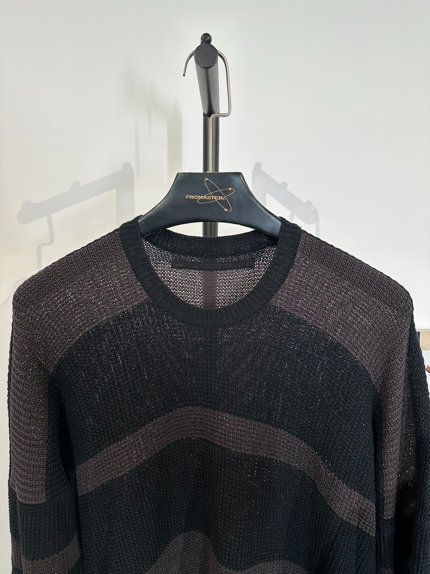 Julius_7 Striped Knit Pullover — detail