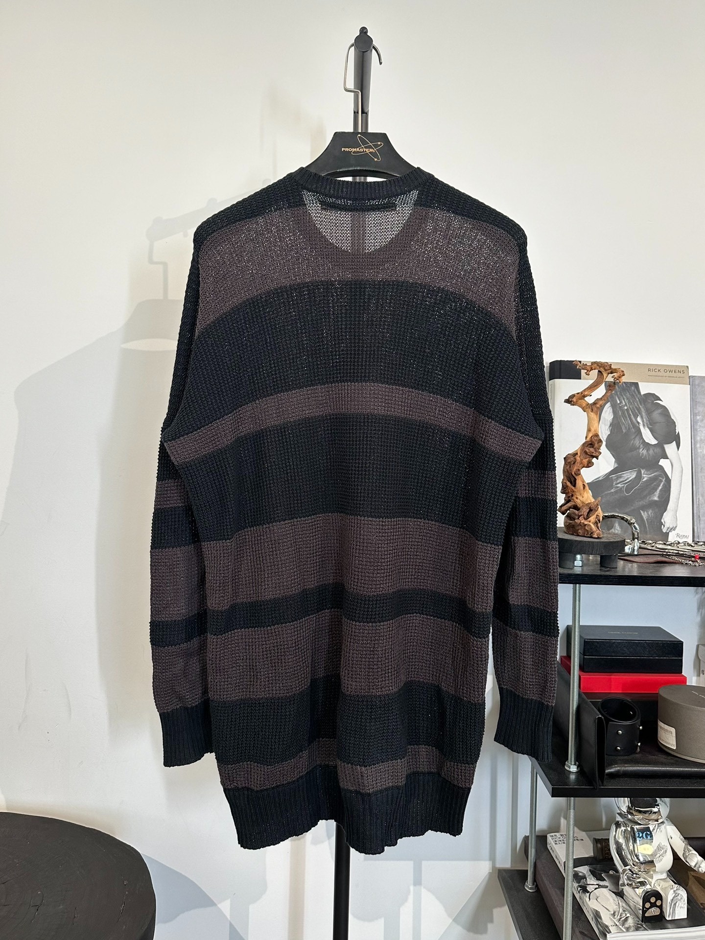 Julius_7 Striped Knit Pullover — front